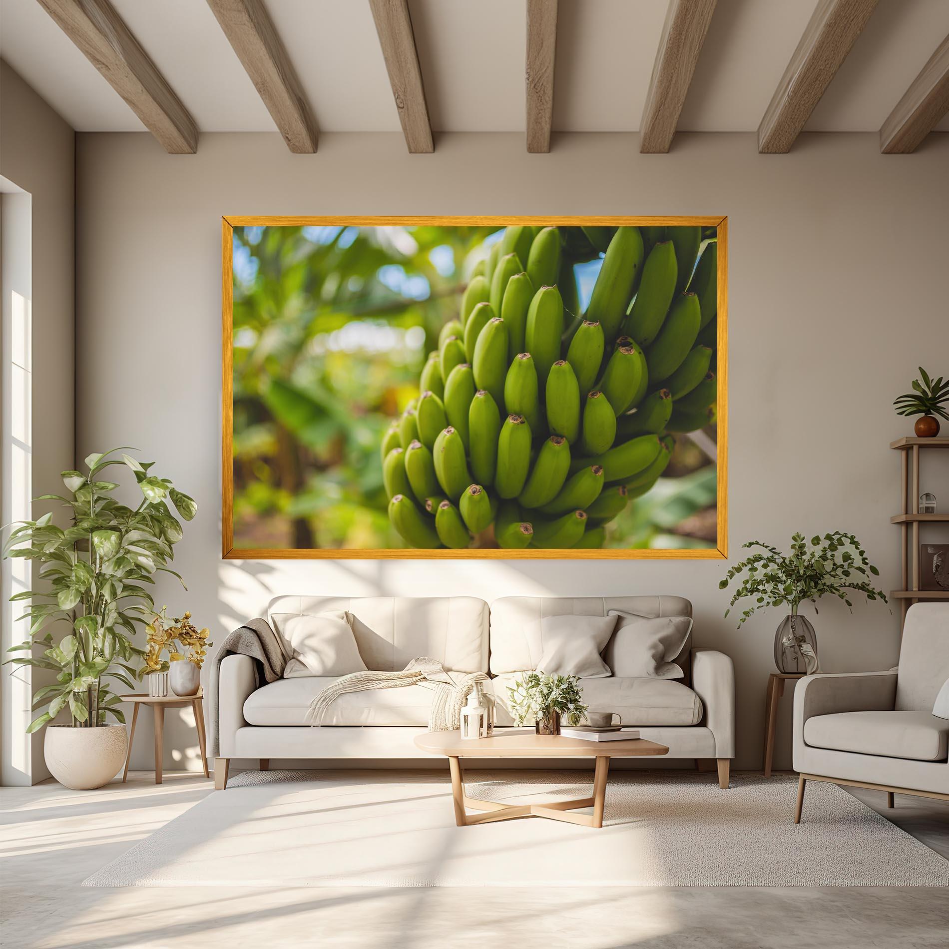 Leinwandbild Green Banana mockup 6