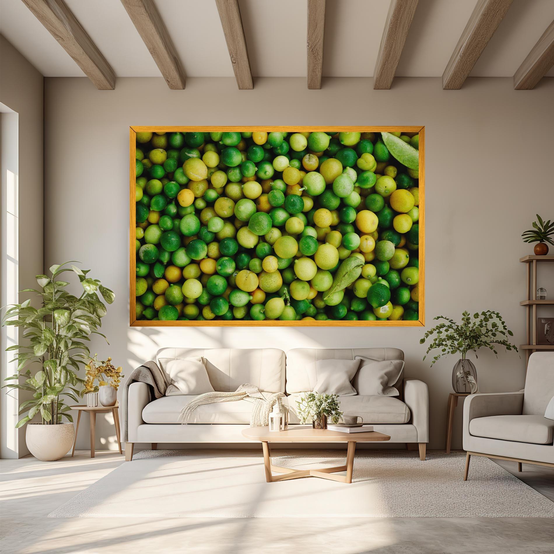 Leinwandbild Green Lime mockup 6
