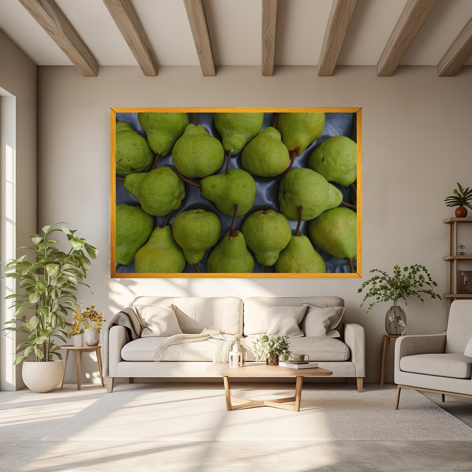Leinwandbild Green Pear mockup 6