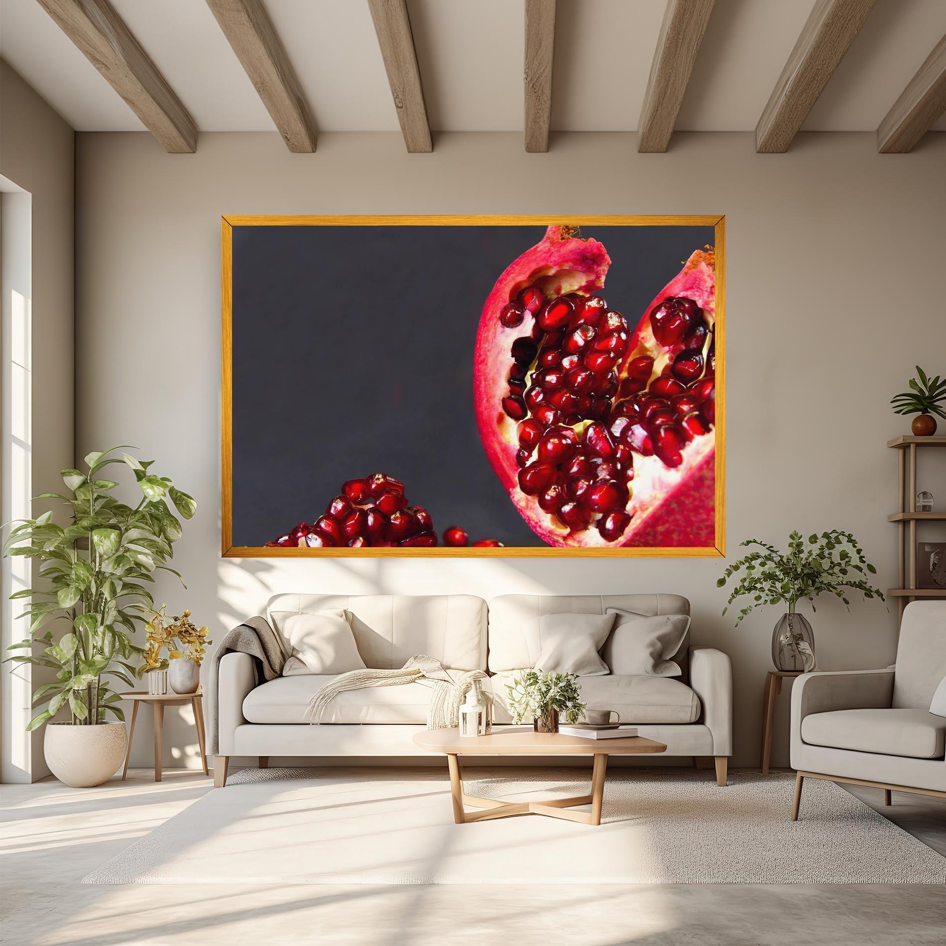 Leinwandbild Open Pomegranate mockup 6