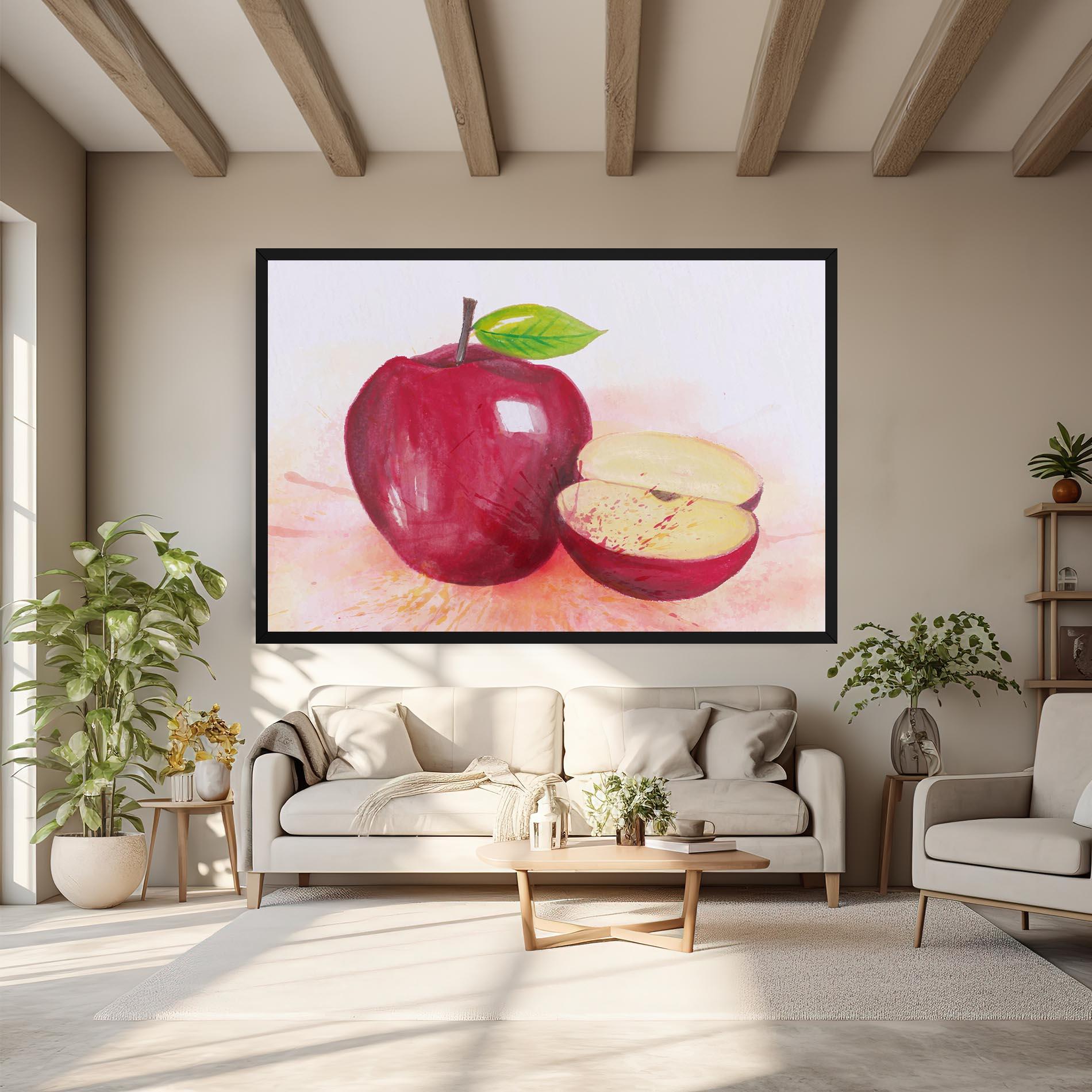 Leinwandbild Apple Art mockup 6