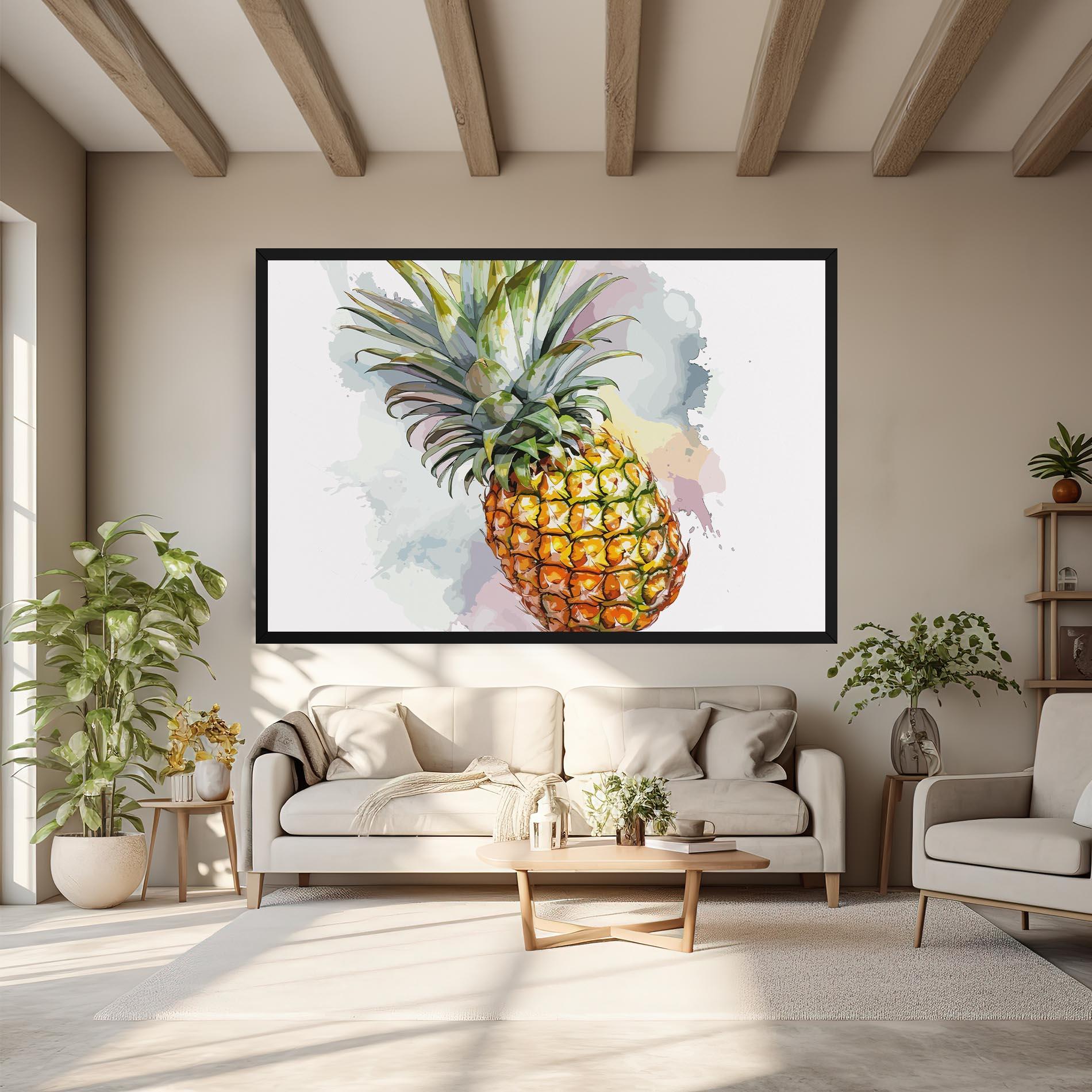 Leinwandbild Artistic Pineapple mockup 6