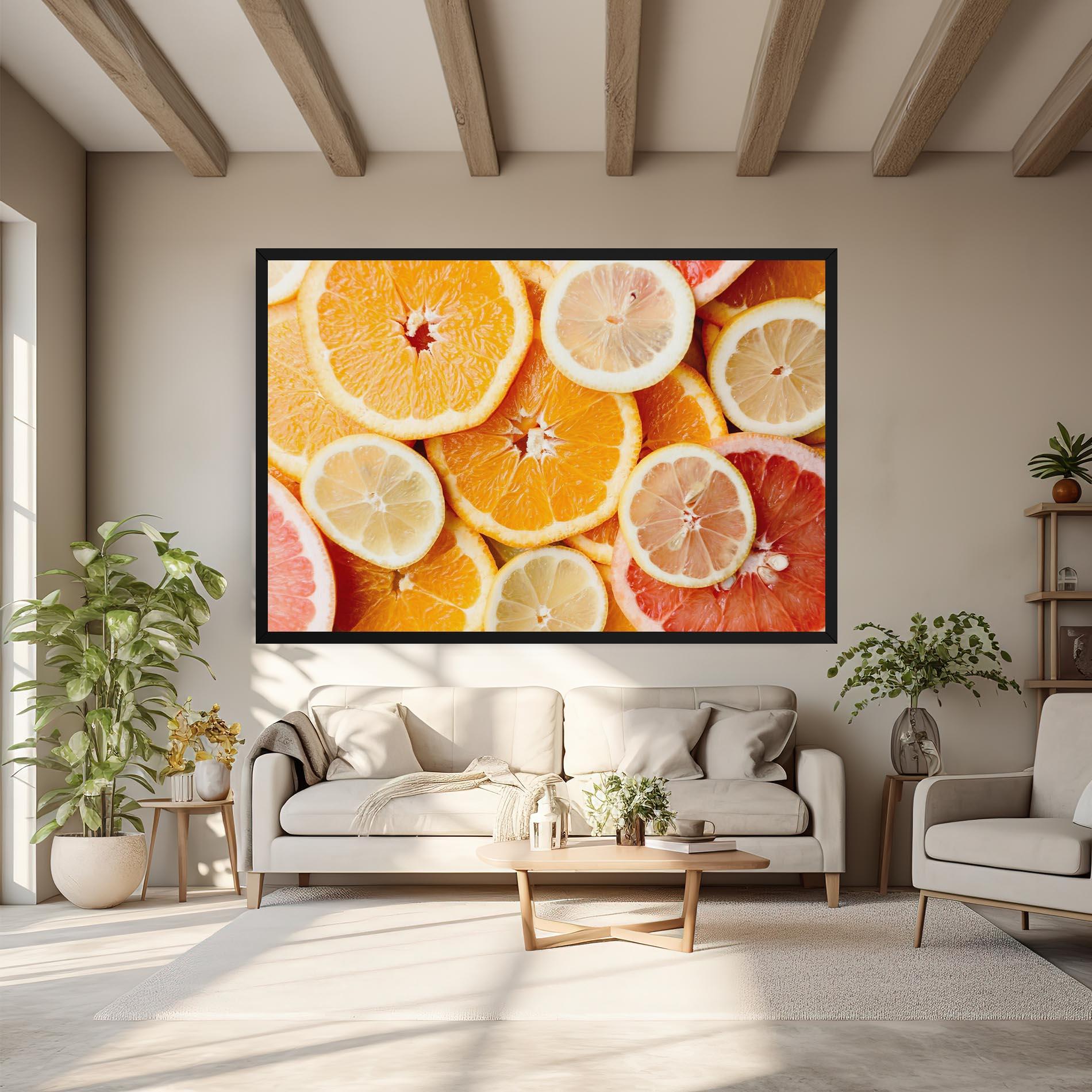Leinwandbild Citrus Fruits mockup 6