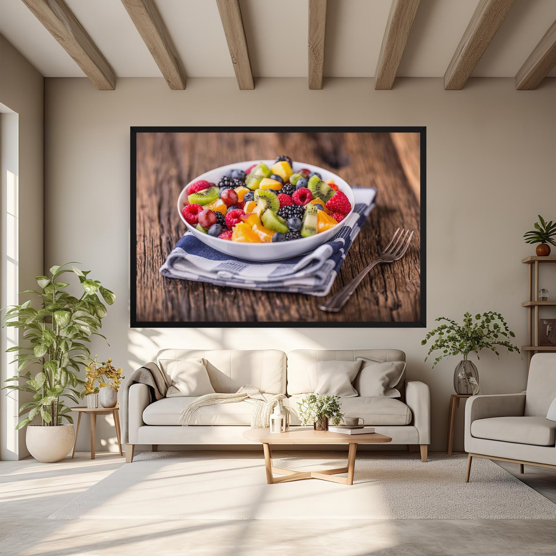 Leinwandbild Fruit Salad mockup 6