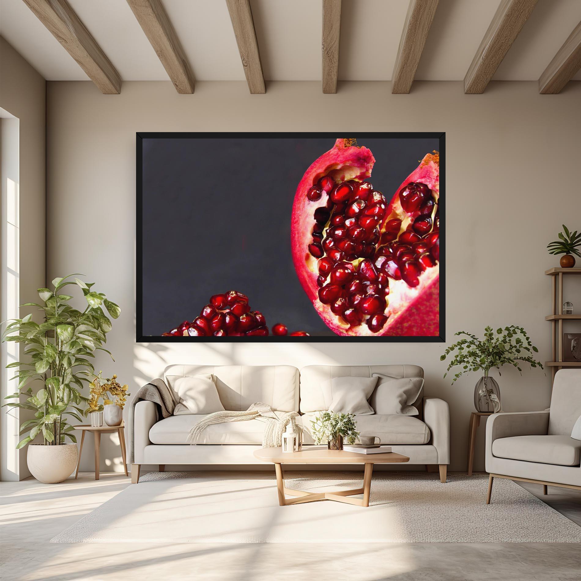 Leinwandbild Open Pomegranate mockup 6