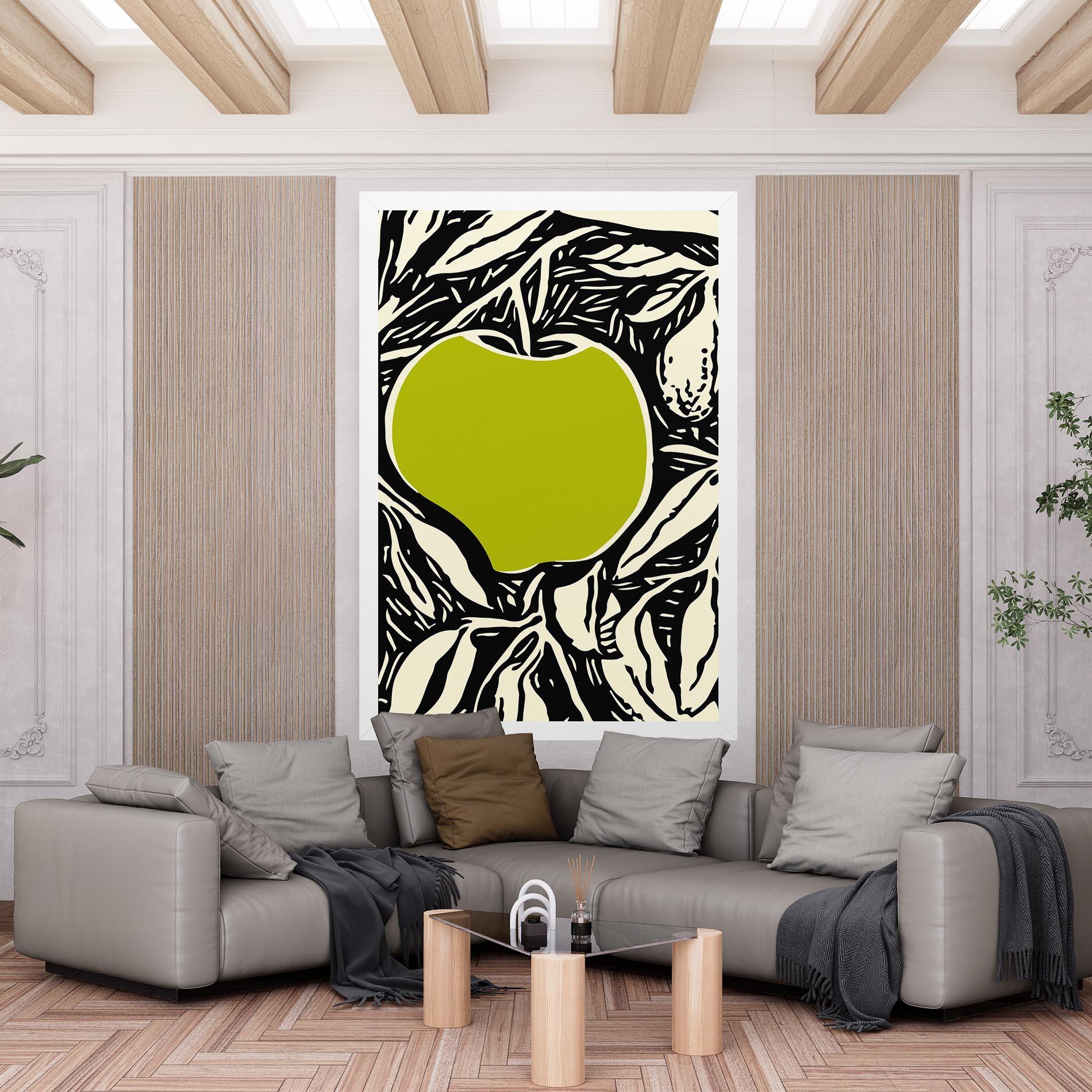 Leinwandbild Green Apple mockup 6