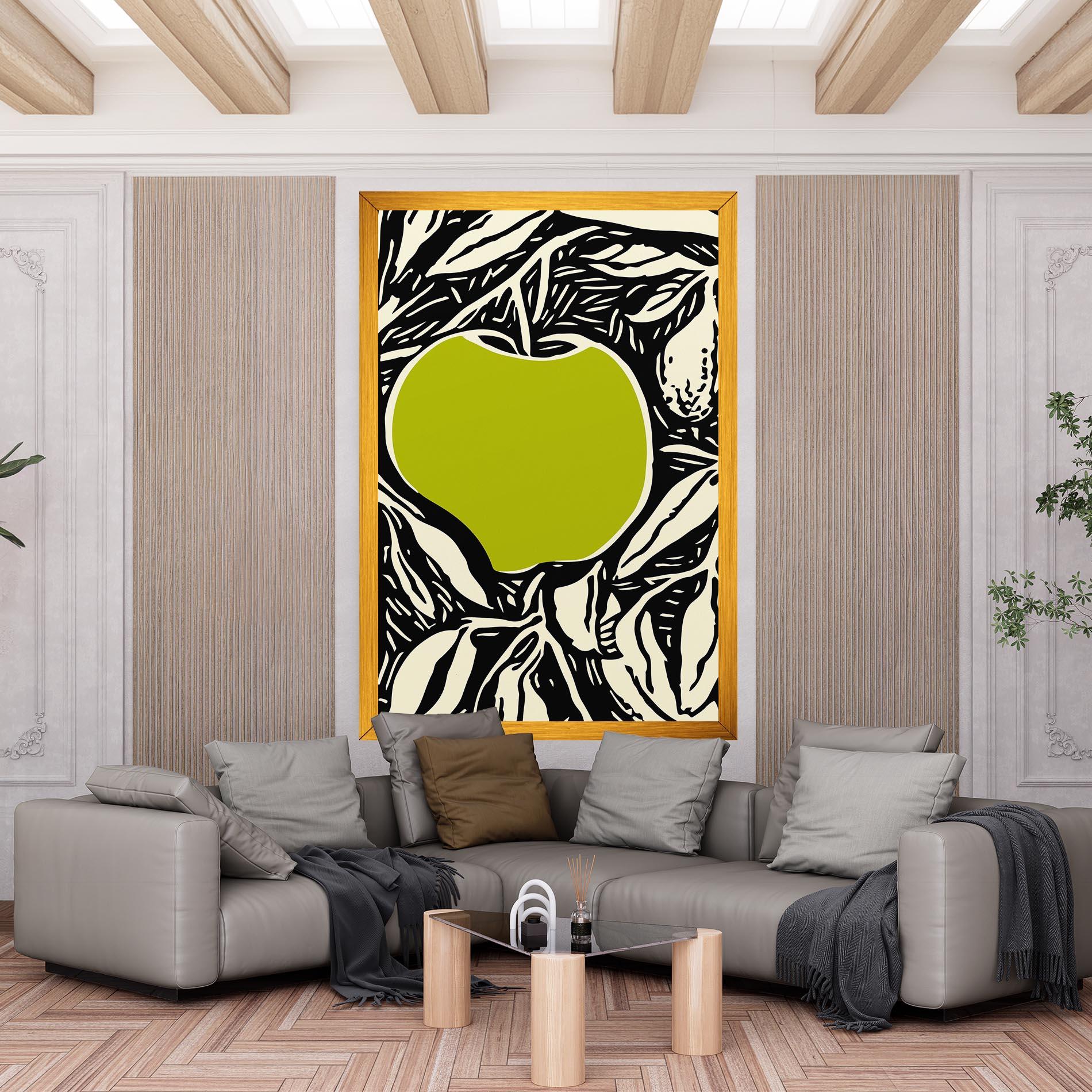 Leinwandbild Green Apple mockup 6