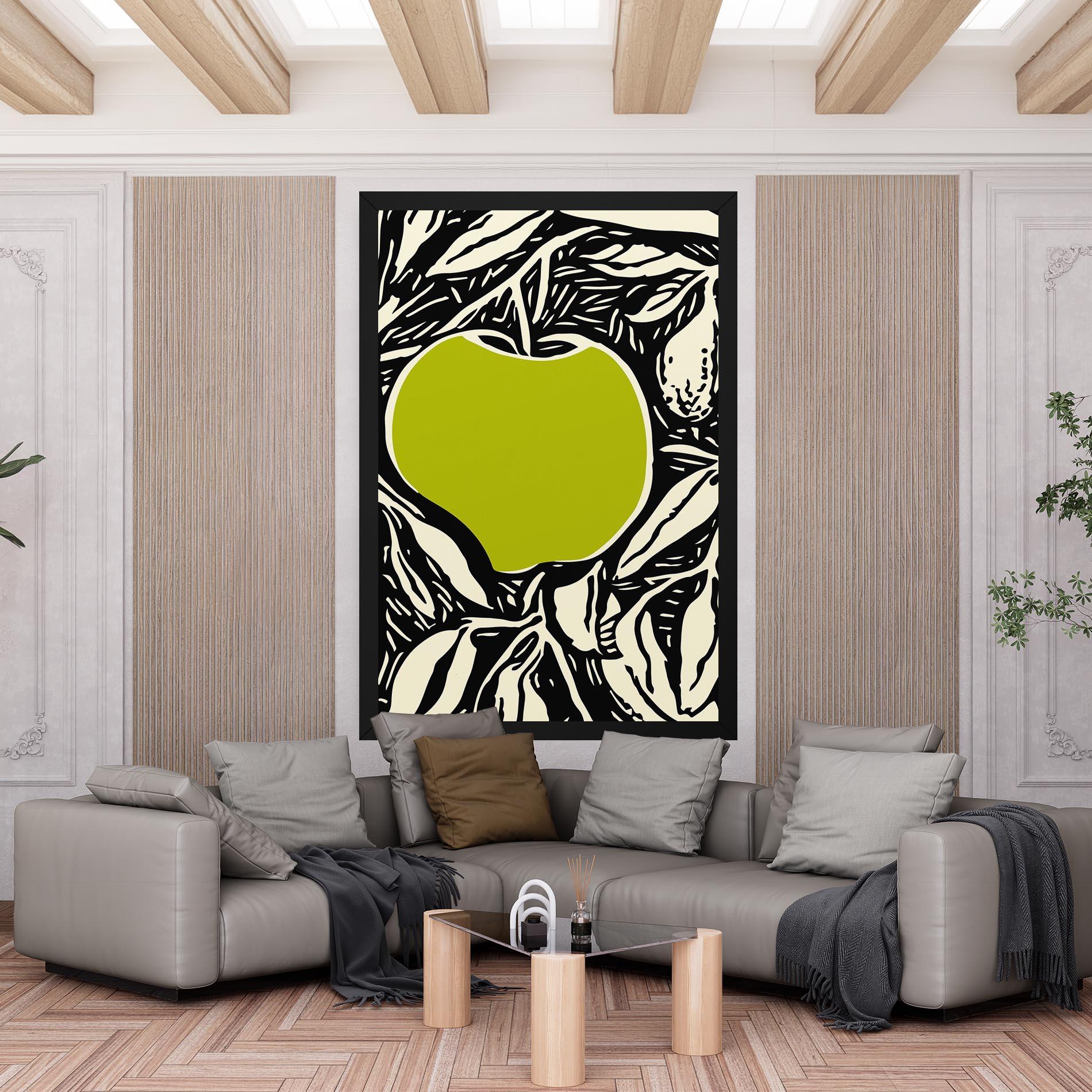 Leinwandbild Green Apple mockup 6