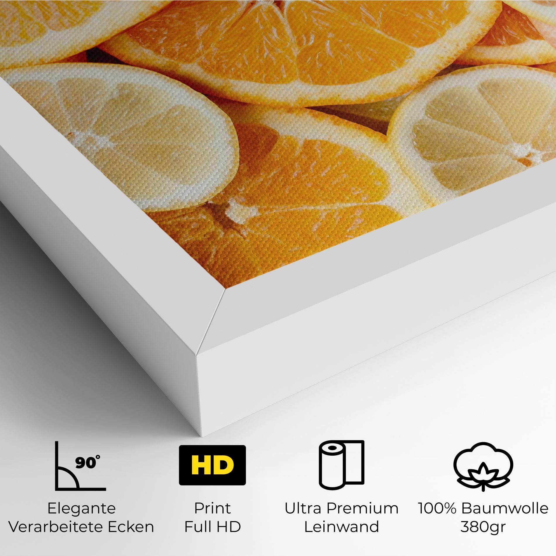 Leinwandbild Citrus Fruits mockup 4