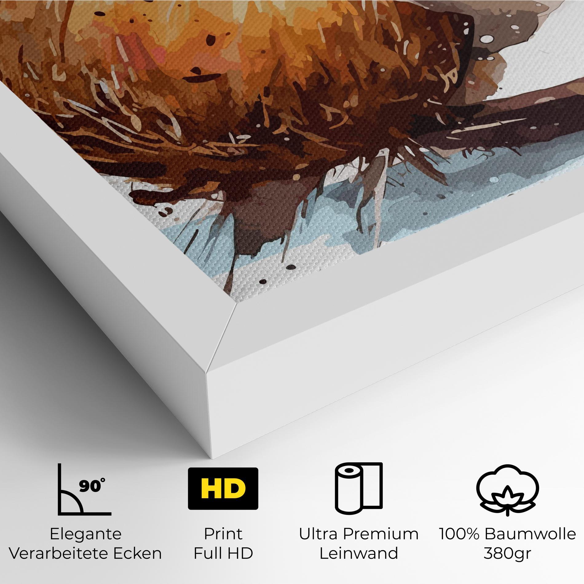 Leinwandbild Coconut Art mockup 4