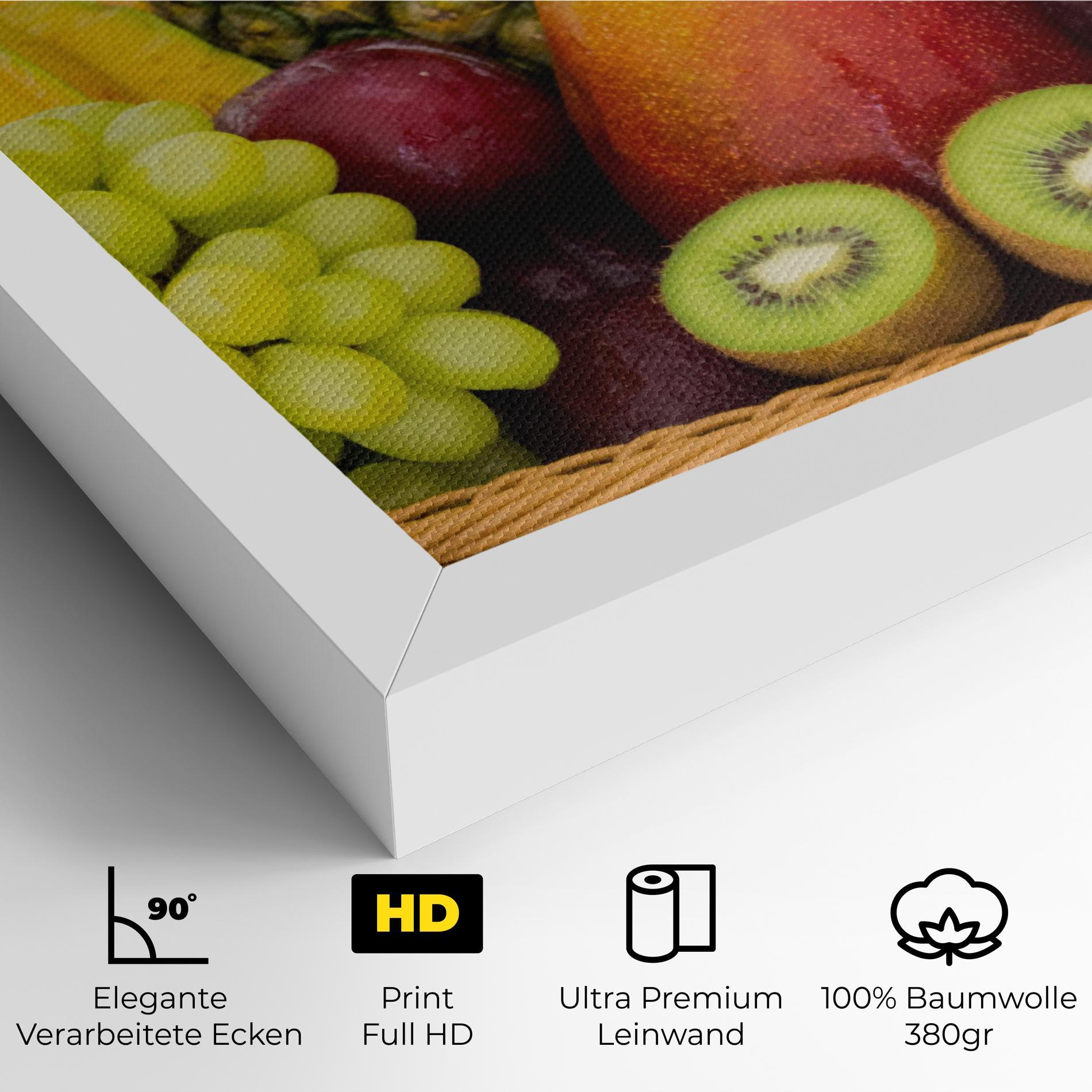 Leinwandbild Fruit Basket mockup 4