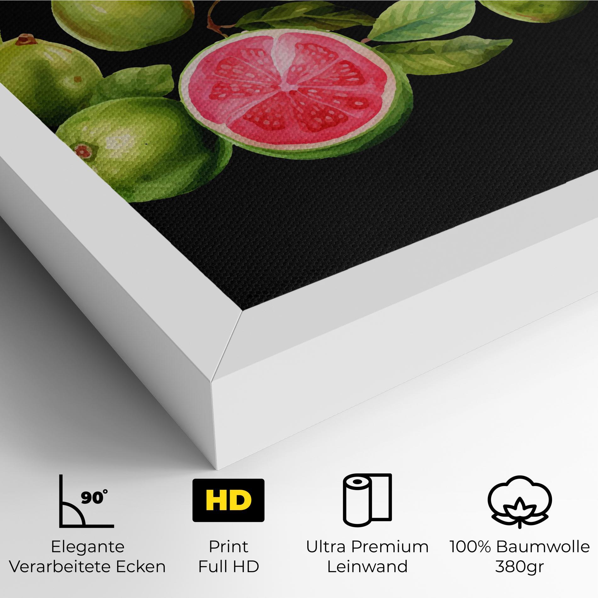 Leinwandbild Green Fruit mockup 4