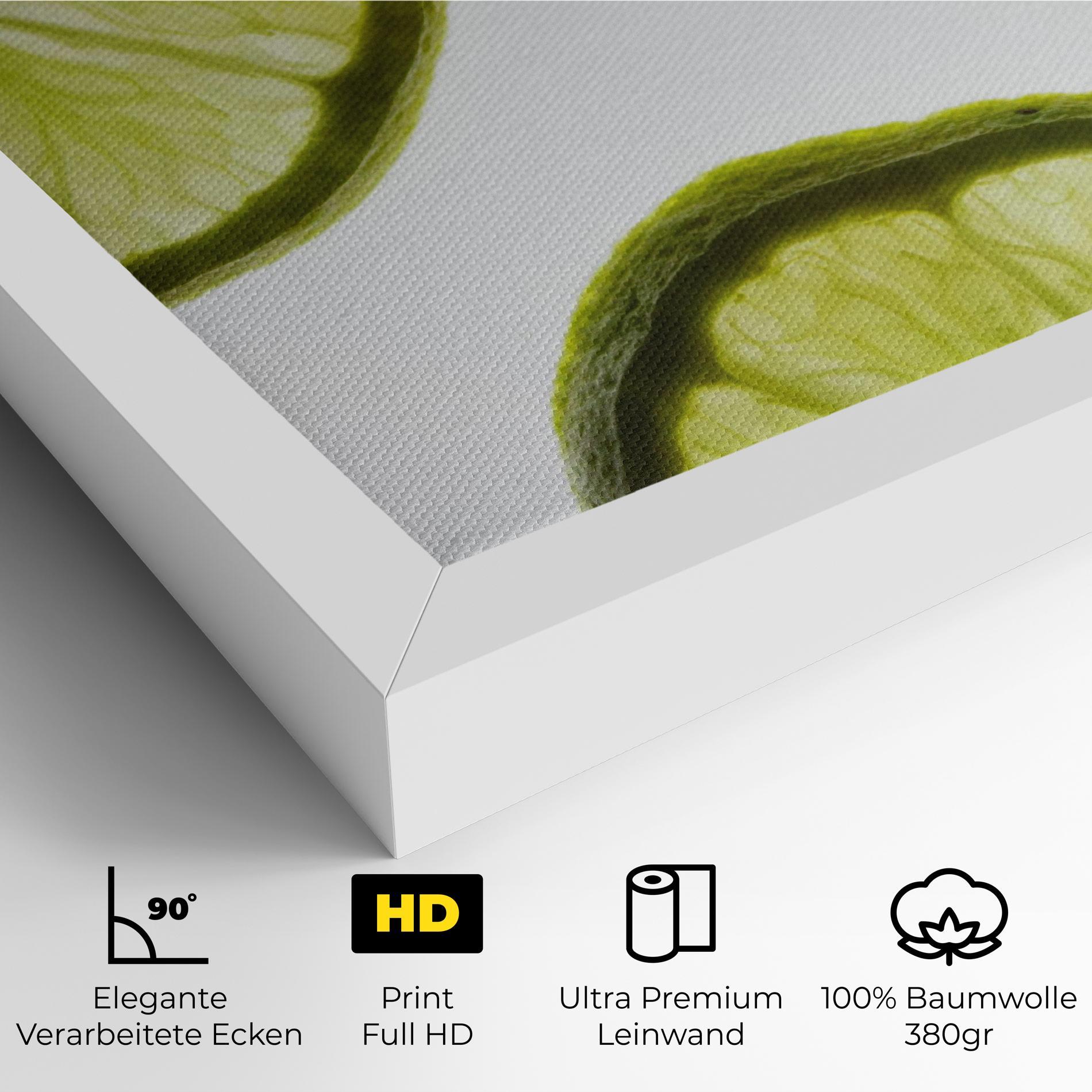 Leinwandbild Lime Slice mockup 4