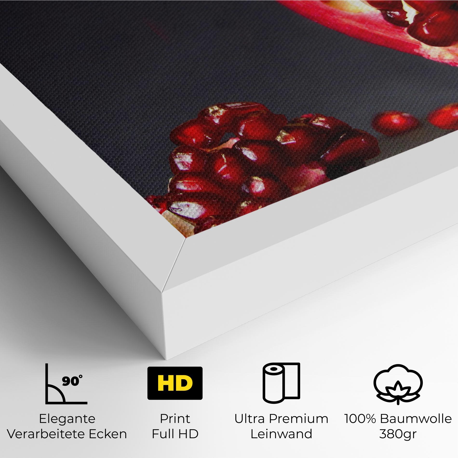 Leinwandbild Open Pomegranate mockup 4
