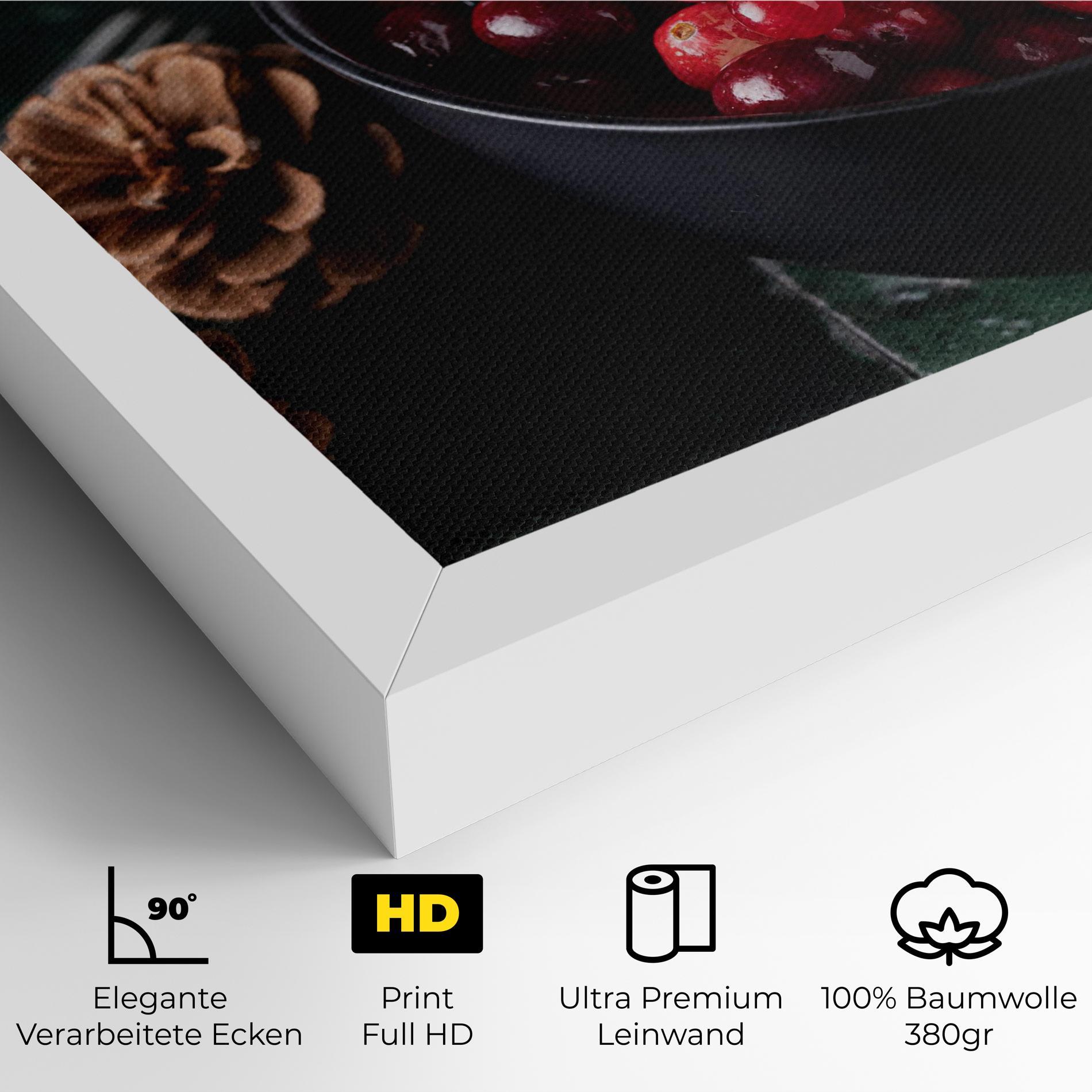 Leinwandbild Red Berries mockup 4