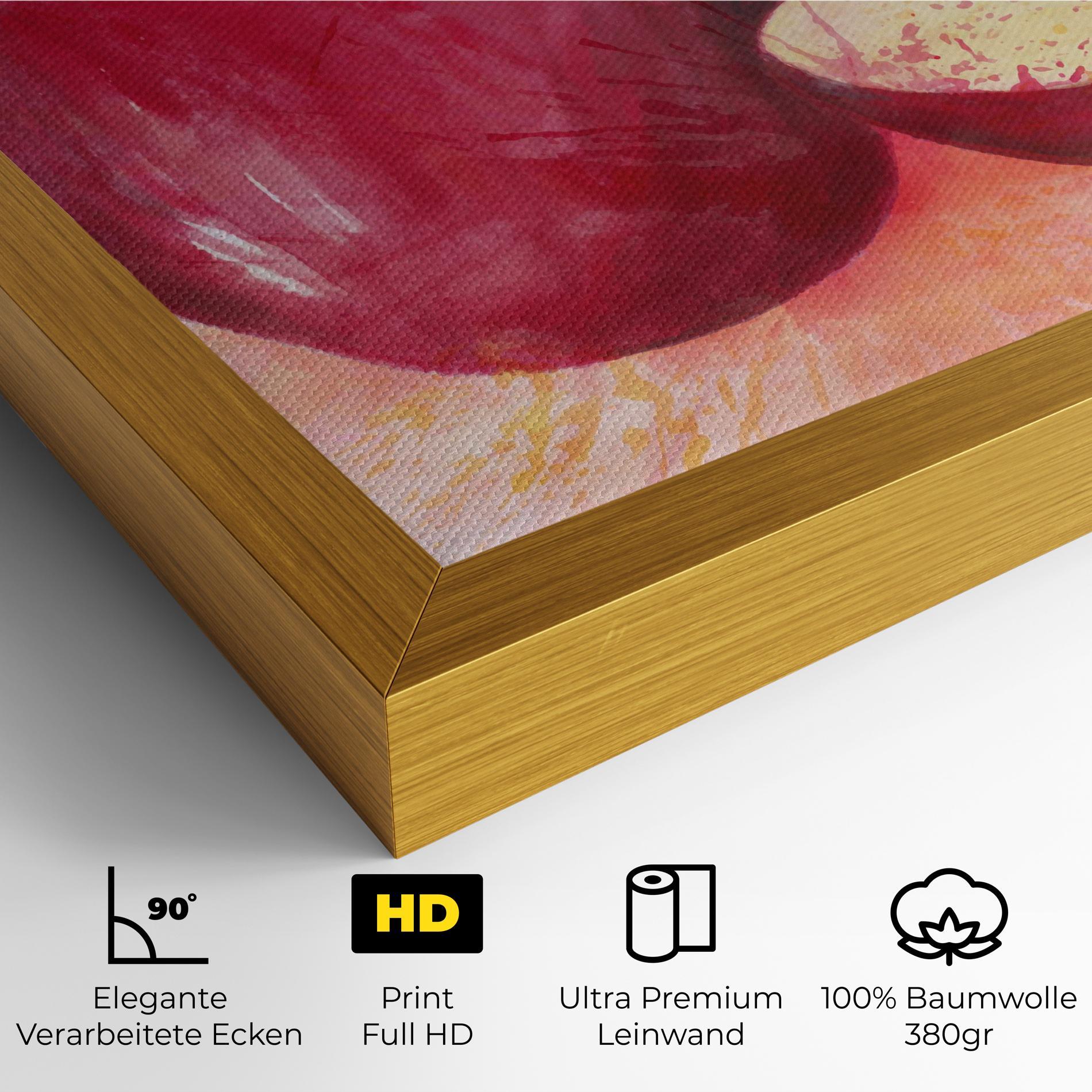 Leinwandbild Apple Art mockup 4