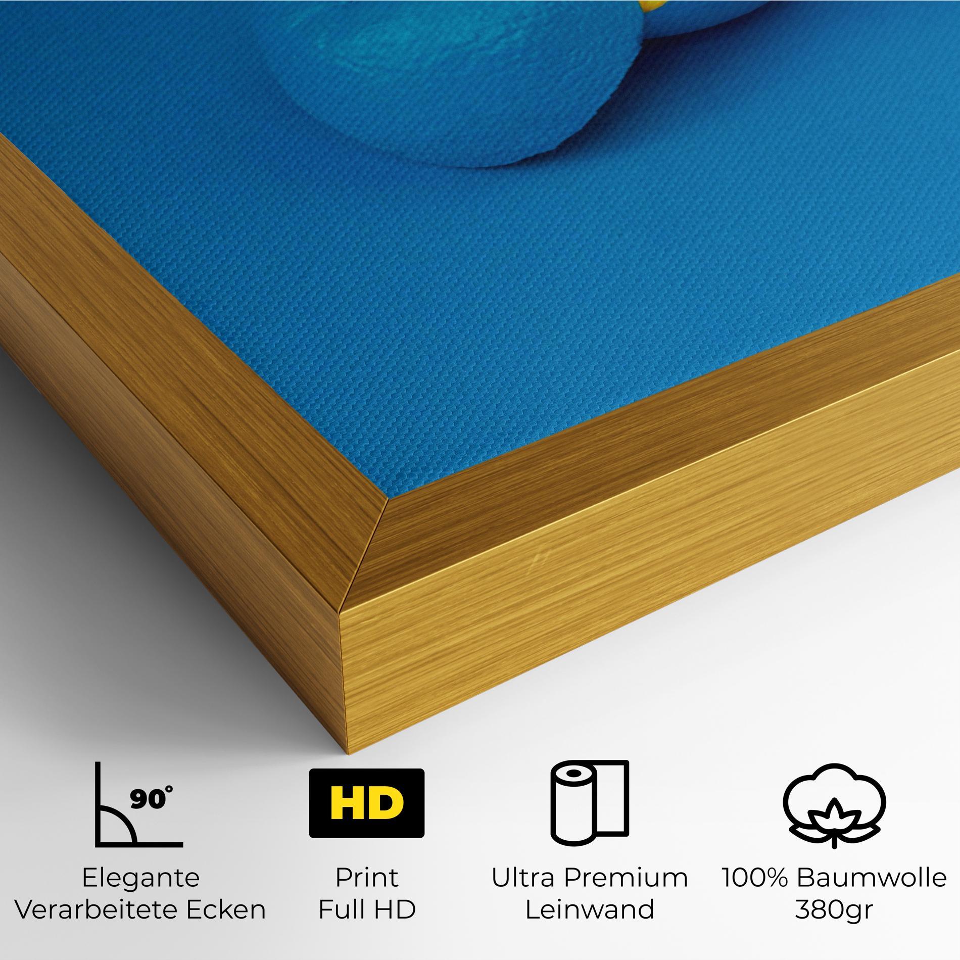 Leinwandbild Blue Orange mockup 4