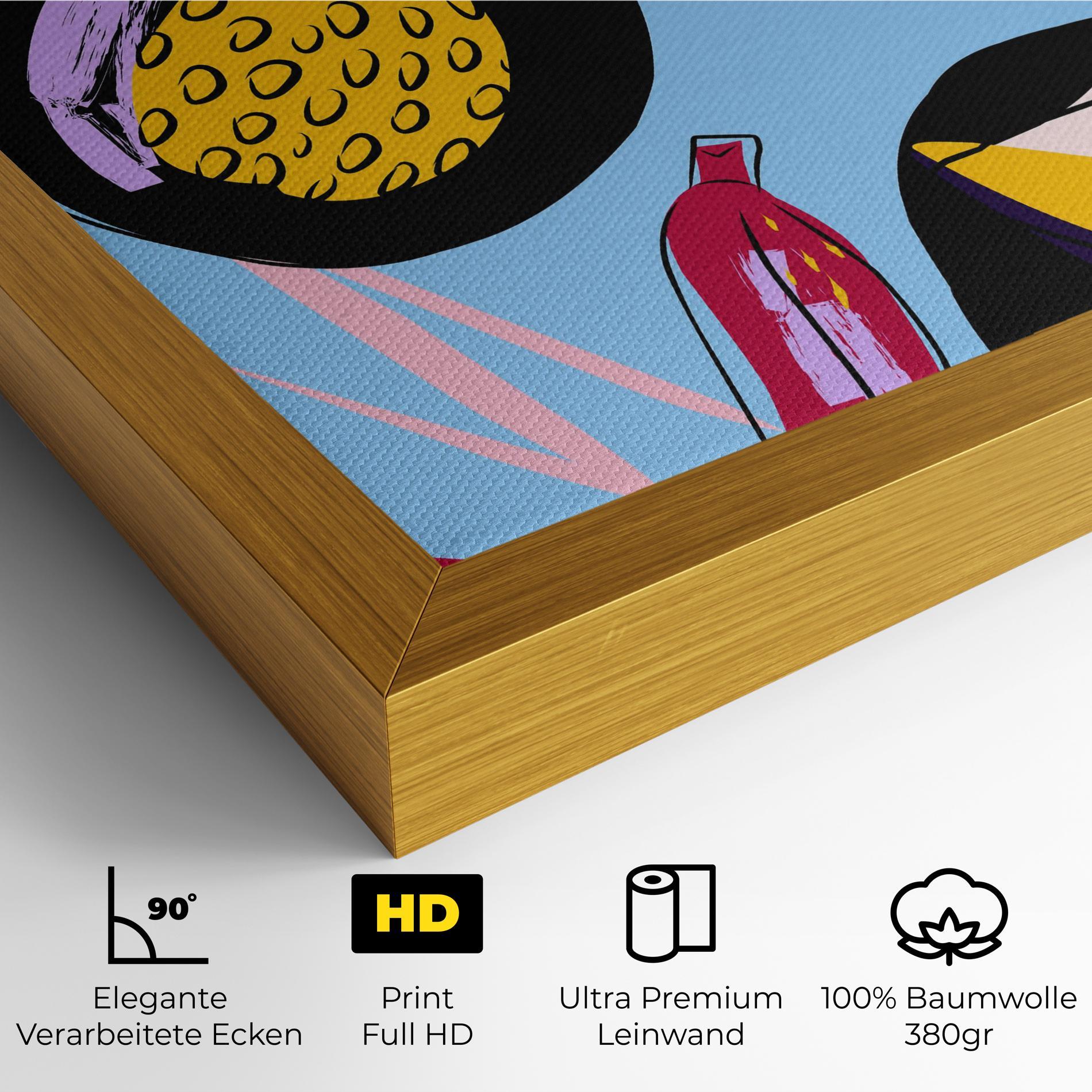 Leinwandbild Colorful Fruits mockup 4