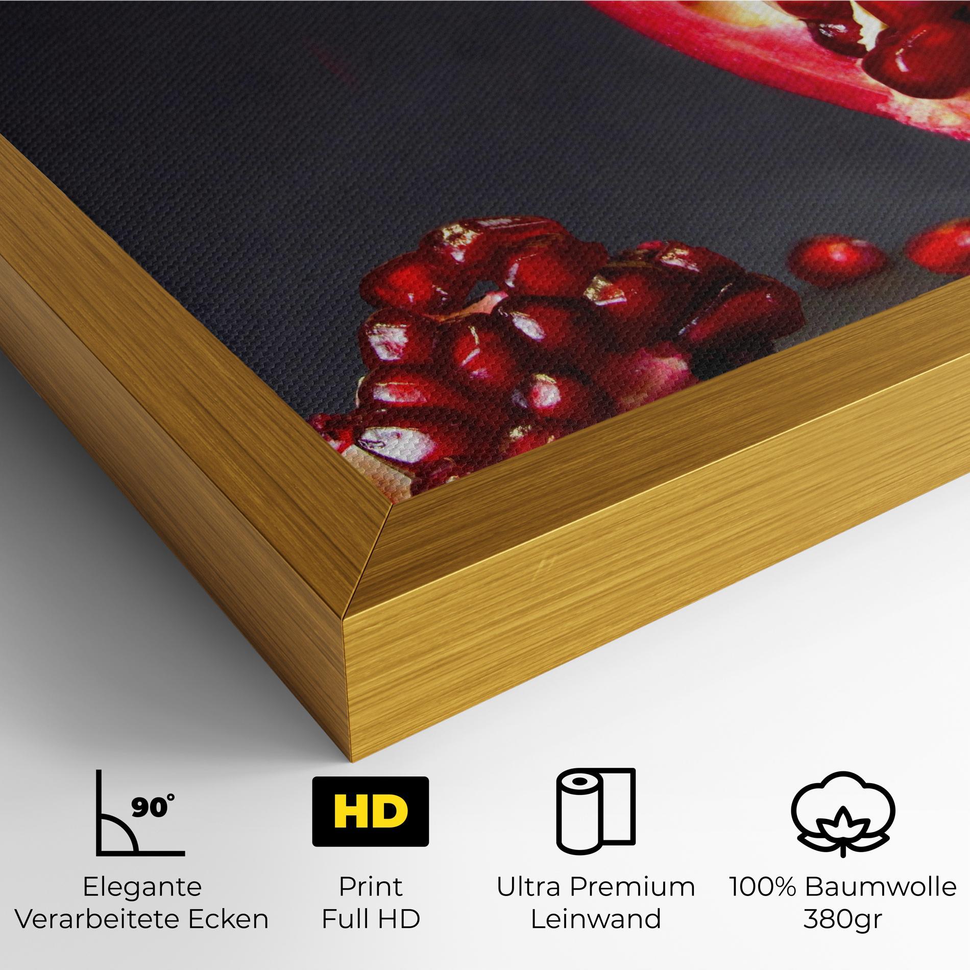 Leinwandbild Open Pomegranate mockup 4