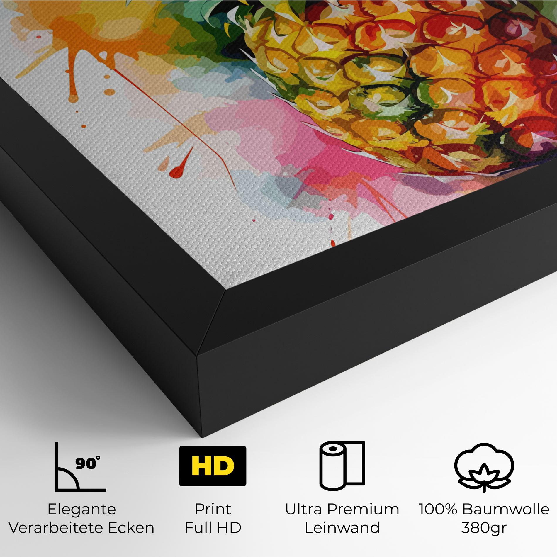 Leinwandbild Color Mix Pineapple mockup 4