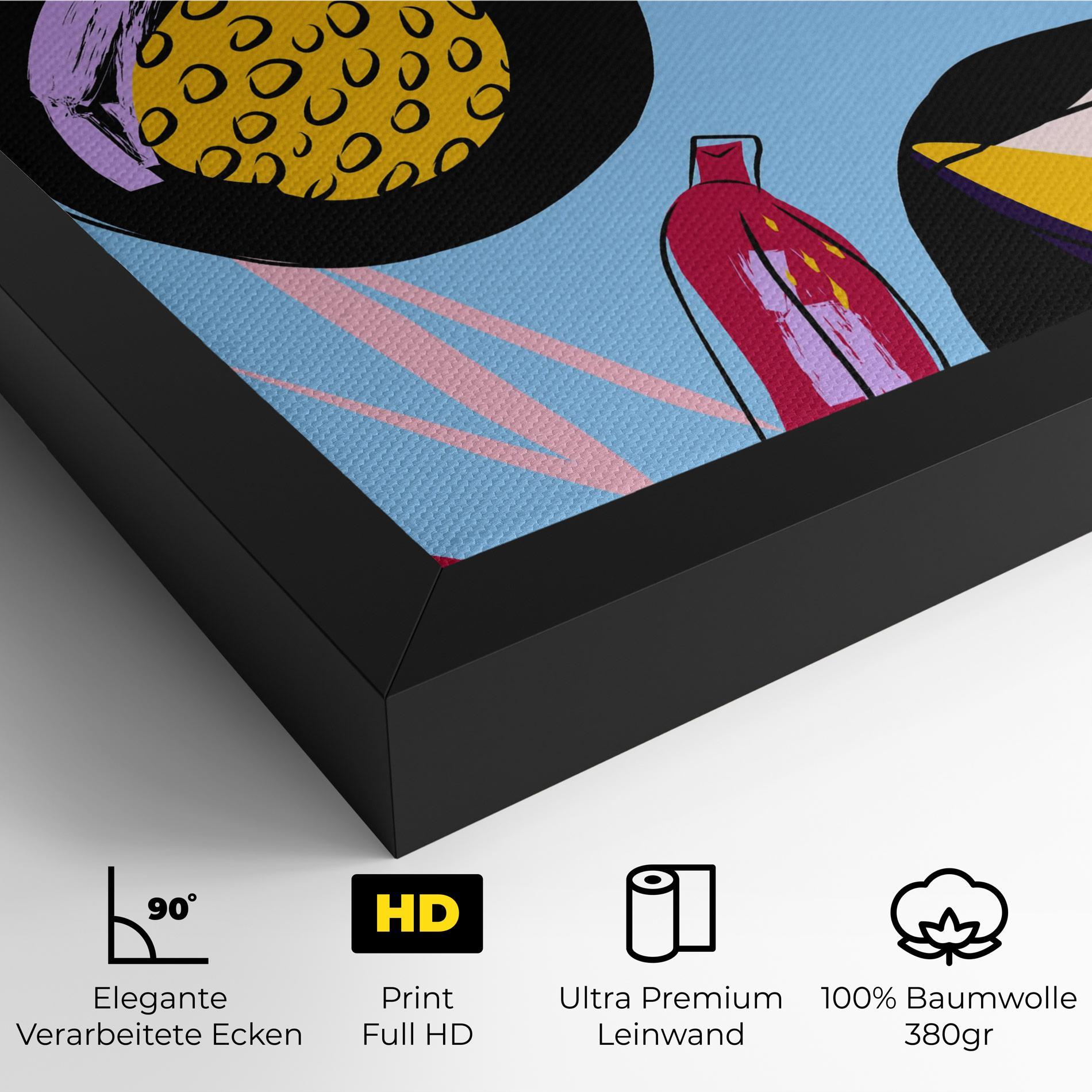 Leinwandbild Colorful Fruits mockup 4