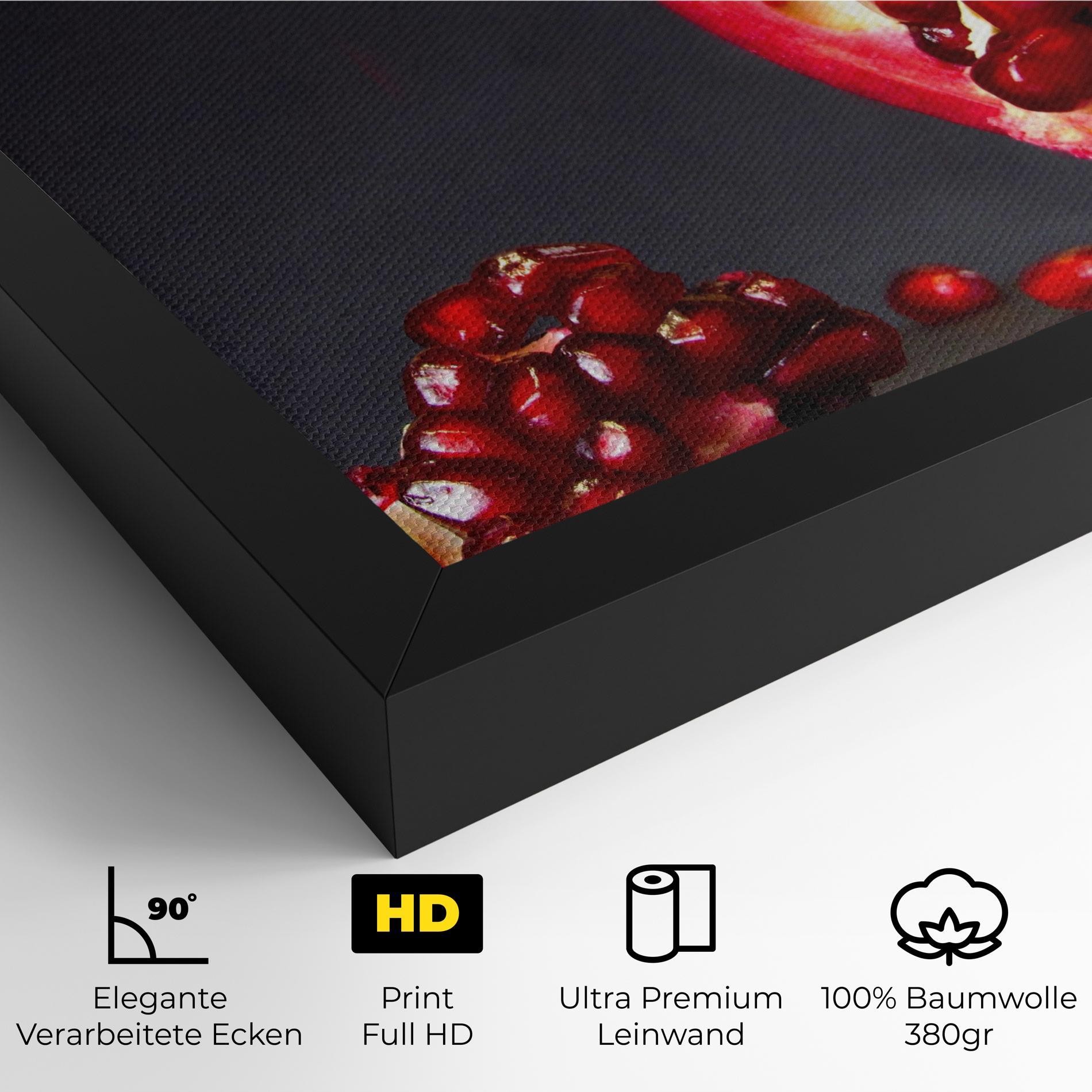 Leinwandbild Open Pomegranate mockup 4