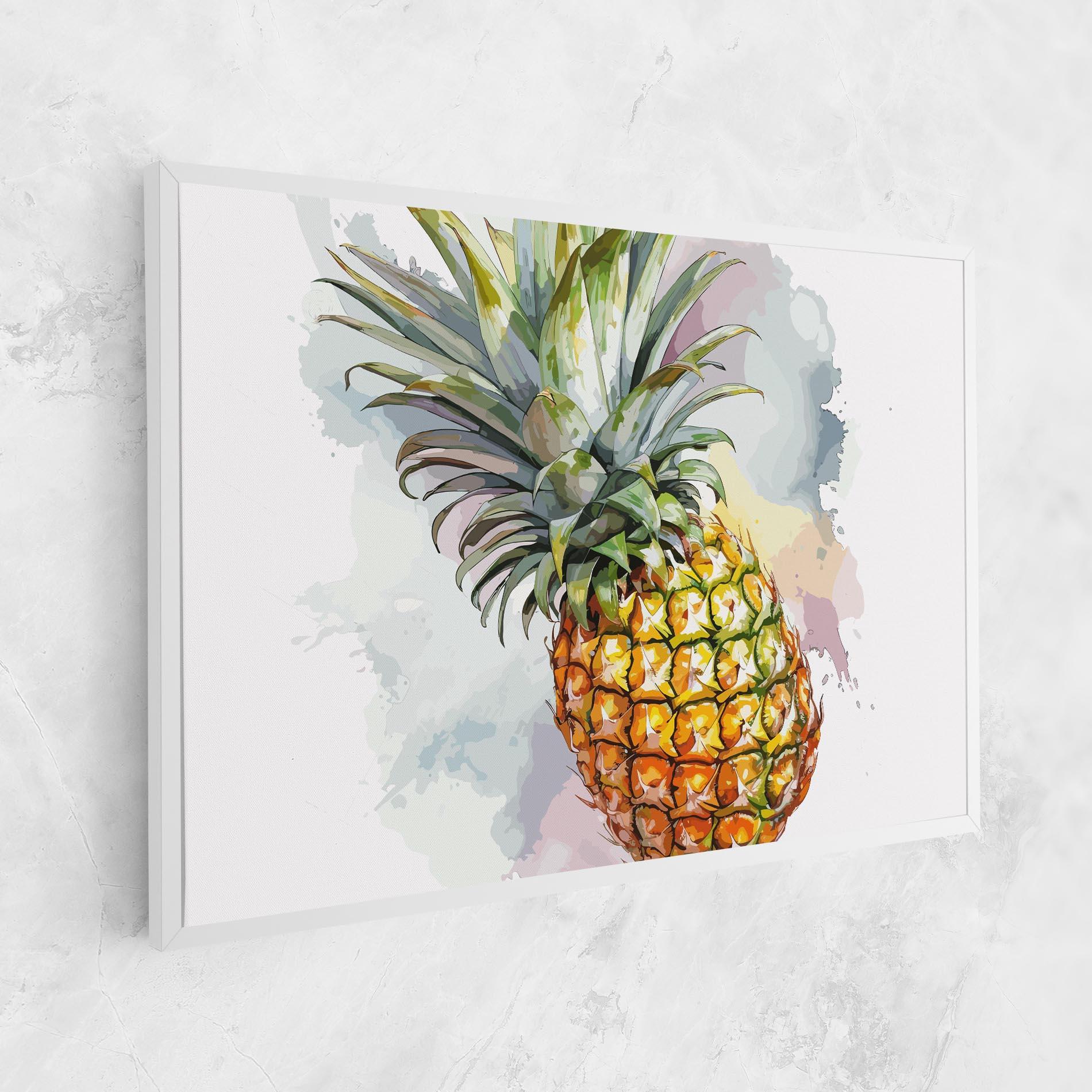Leinwandbild Artistic Pineapple mockup 1
