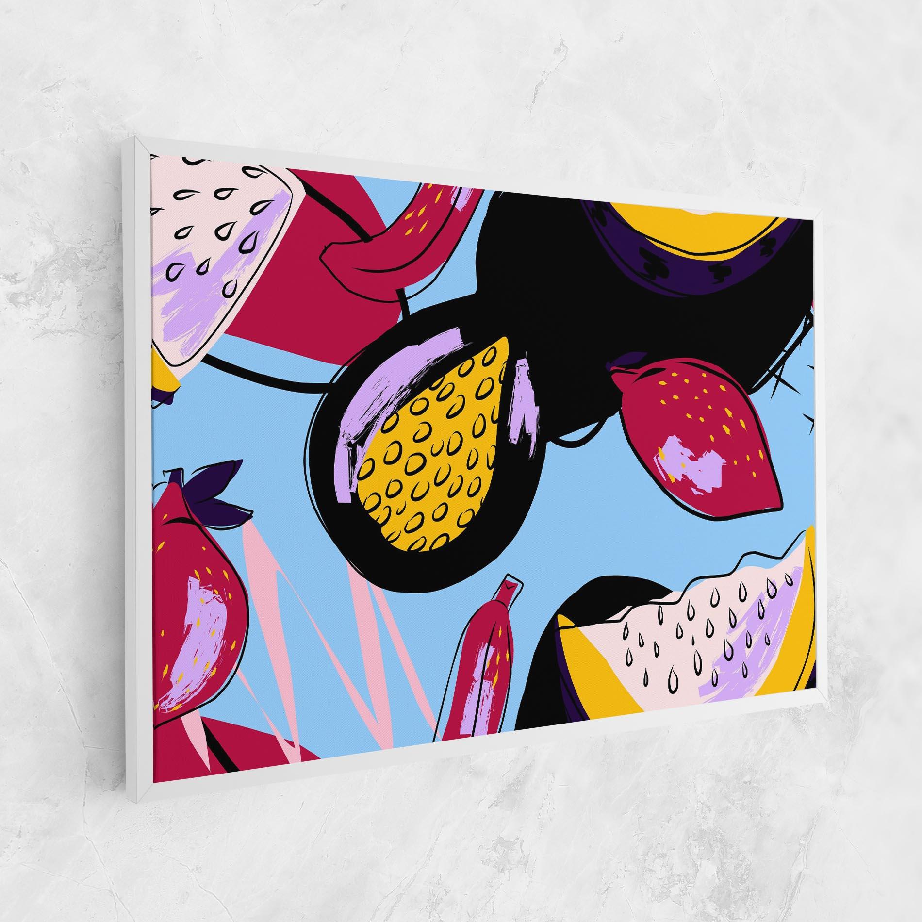 Leinwandbild Colorful Fruits mockup 1