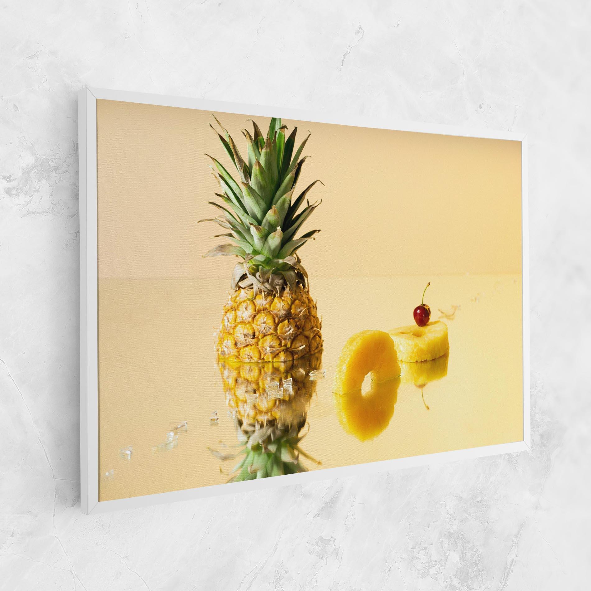 Leinwandbild Cut Pineapple mockup 1