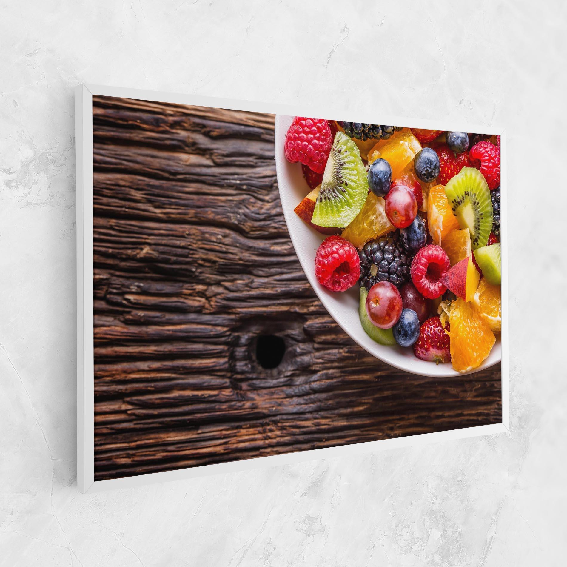 Leinwandbild Fresh Fruit Salad mockup 1
