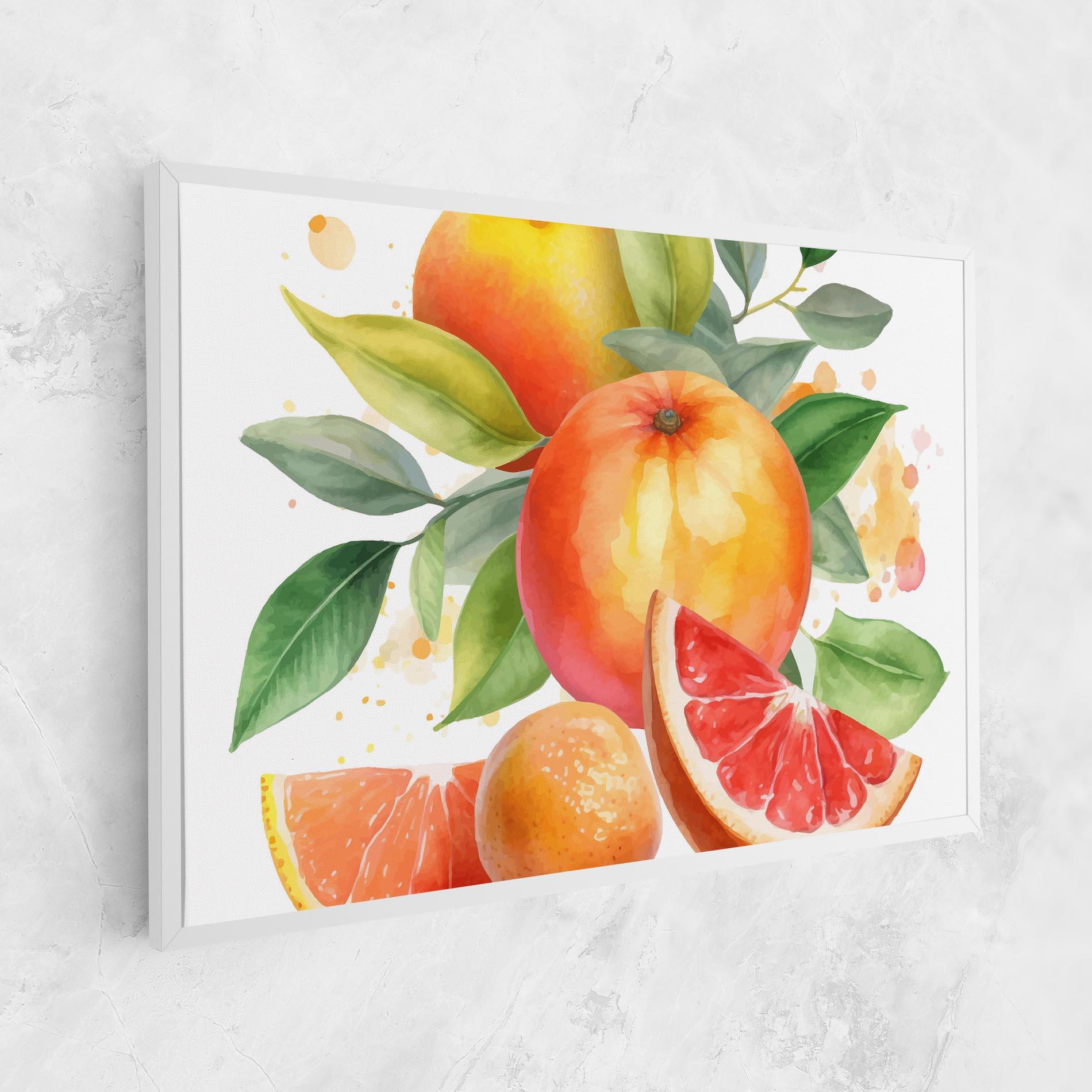 Leinwandbild Grapefruit Art mockup 1