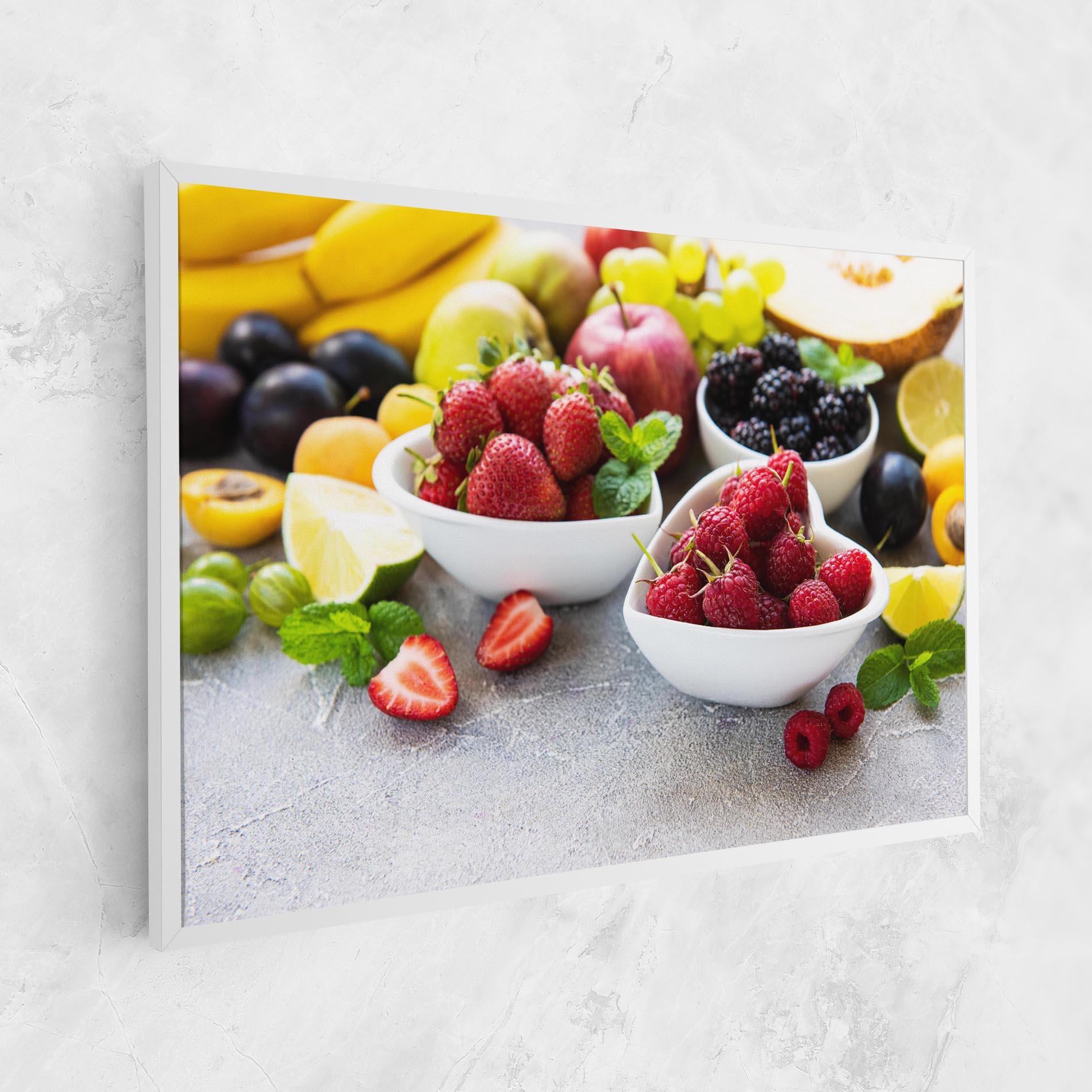 Leinwandbild Heart Fresh Fruits mockup 1
