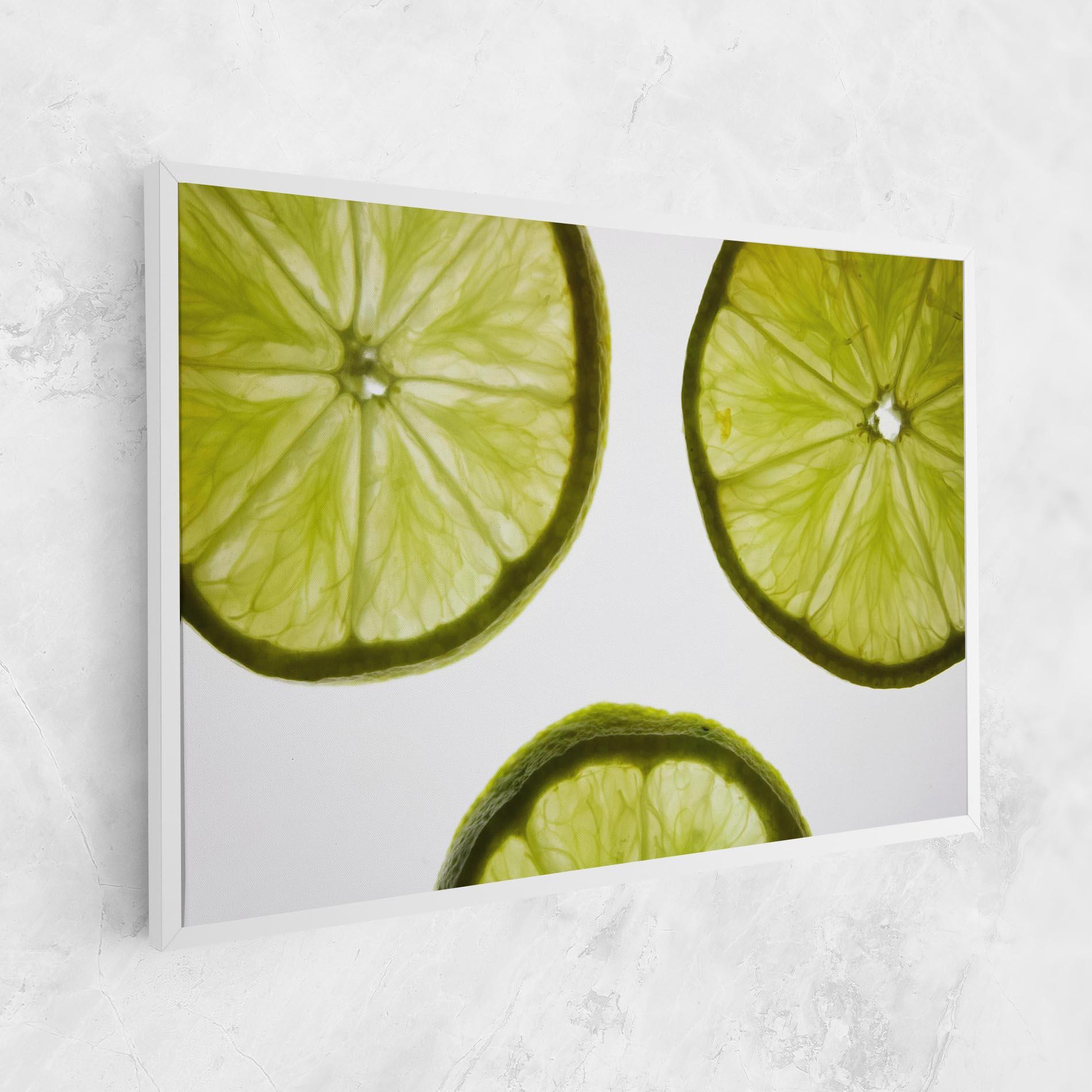 Leinwandbild Lime Slice mockup 1