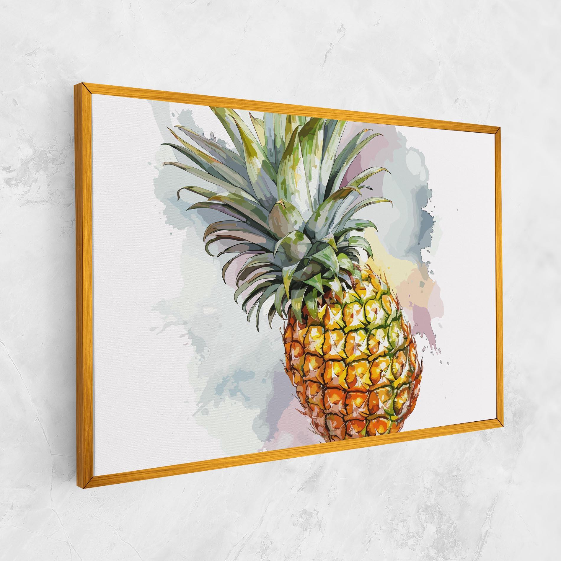 Leinwandbild Artistic Pineapple mockup 1