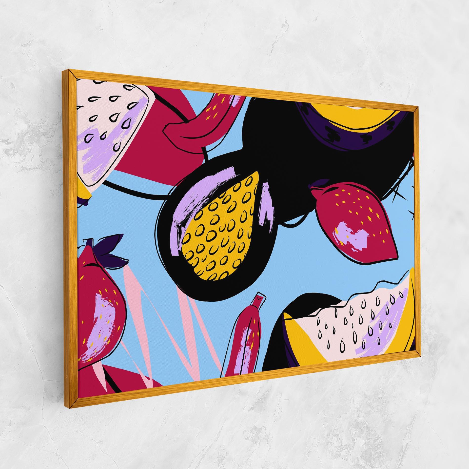 Leinwandbild Colorful Fruits mockup 1