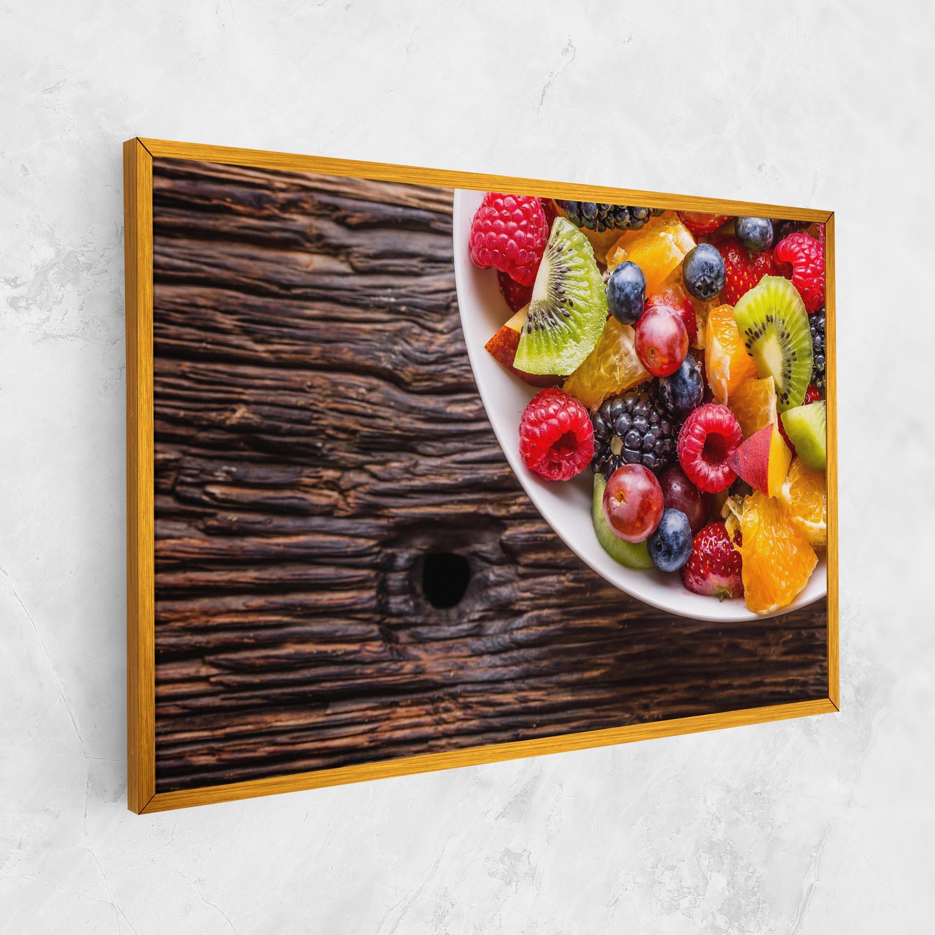 Leinwandbild Fresh Fruit Salad mockup 1