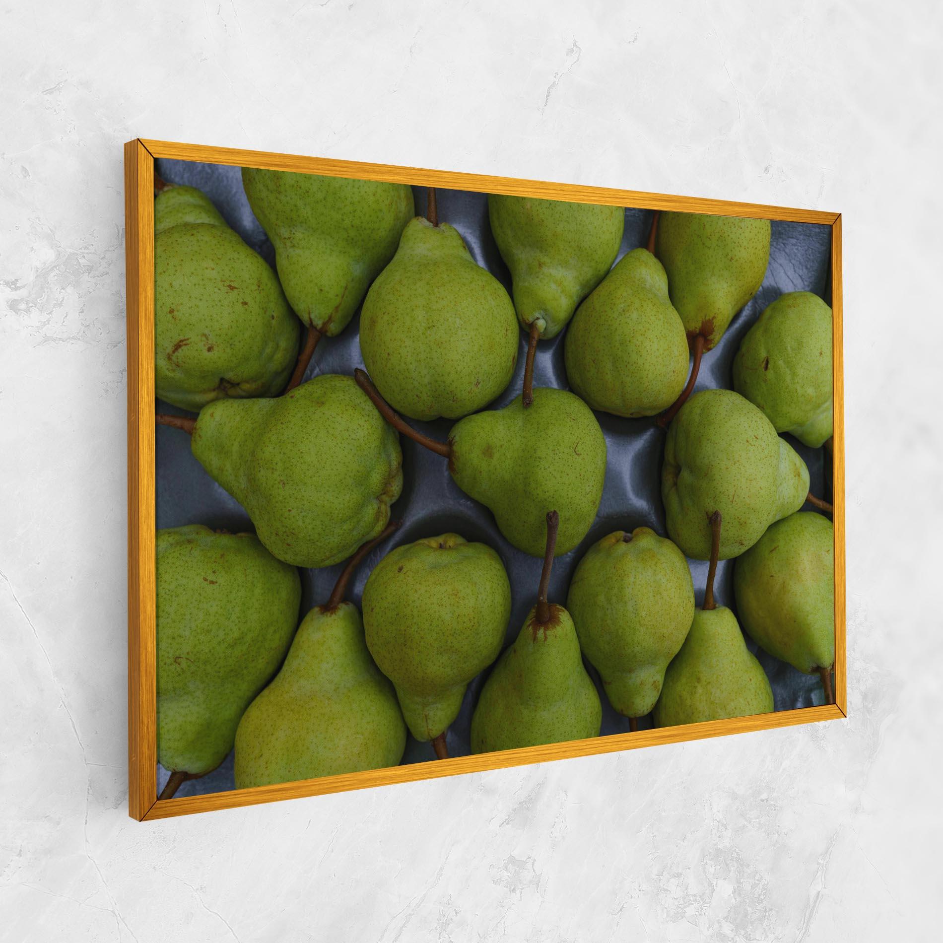 Leinwandbild Green Pear mockup 1