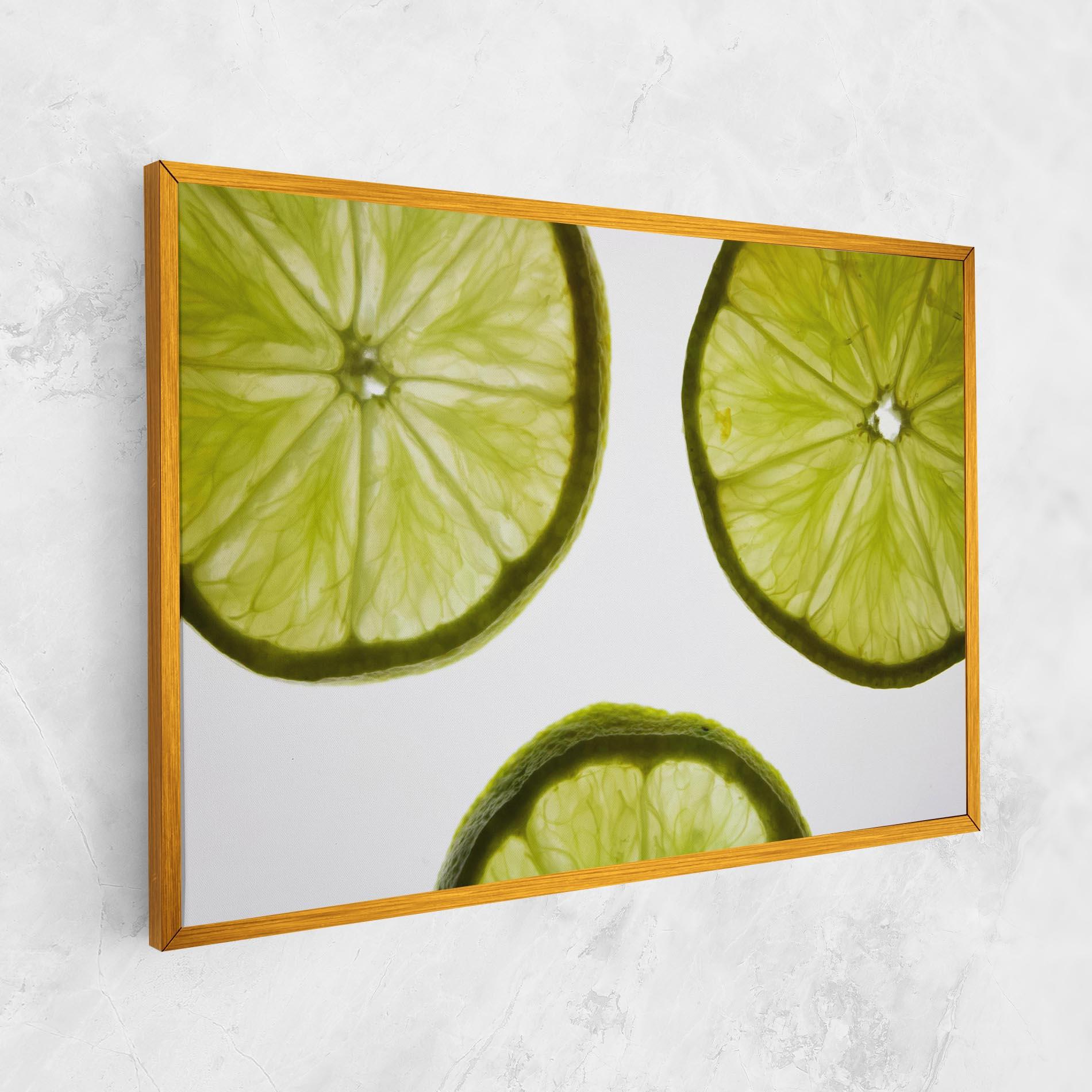 Leinwandbild Lime Slice mockup 1