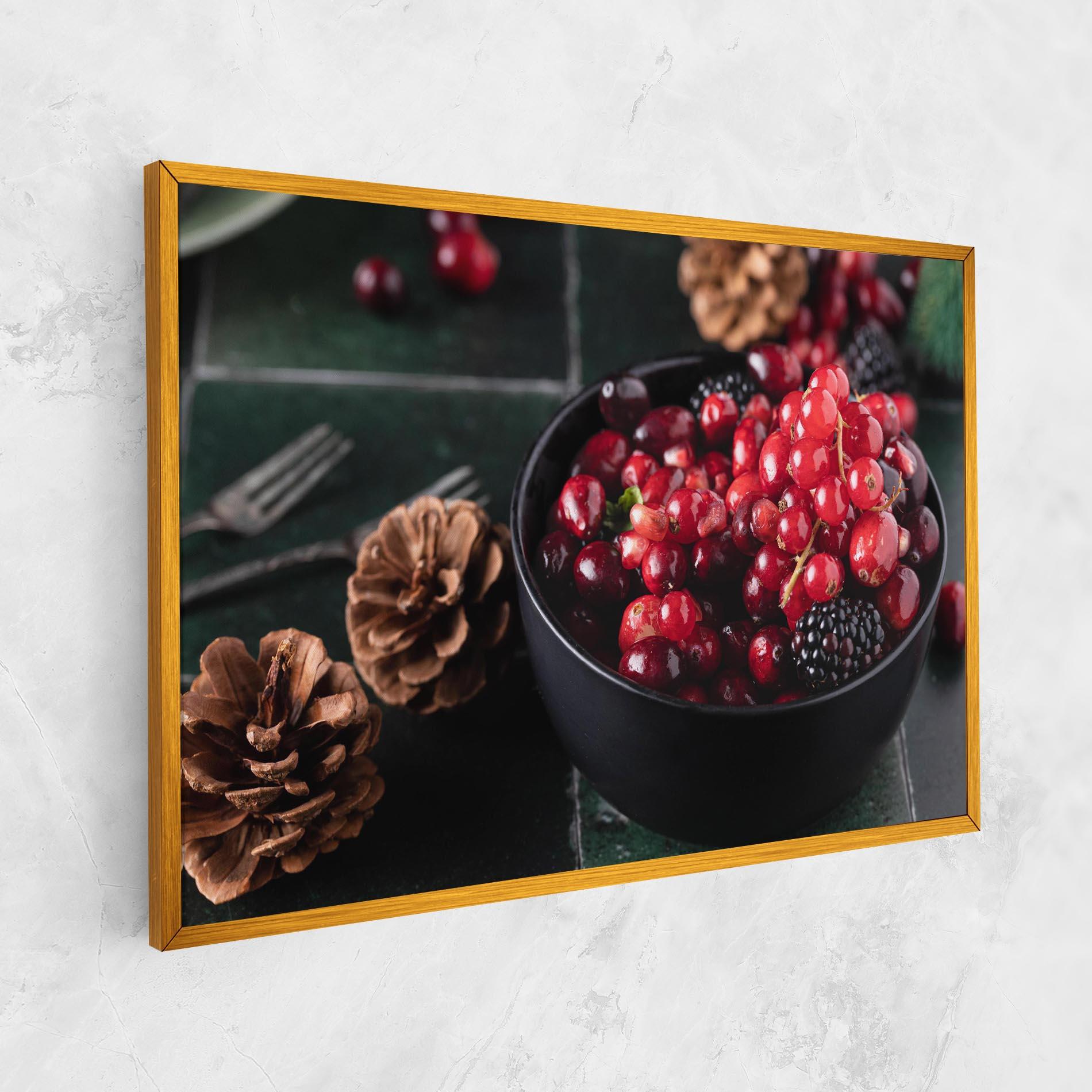 Leinwandbild Red Berries mockup 1