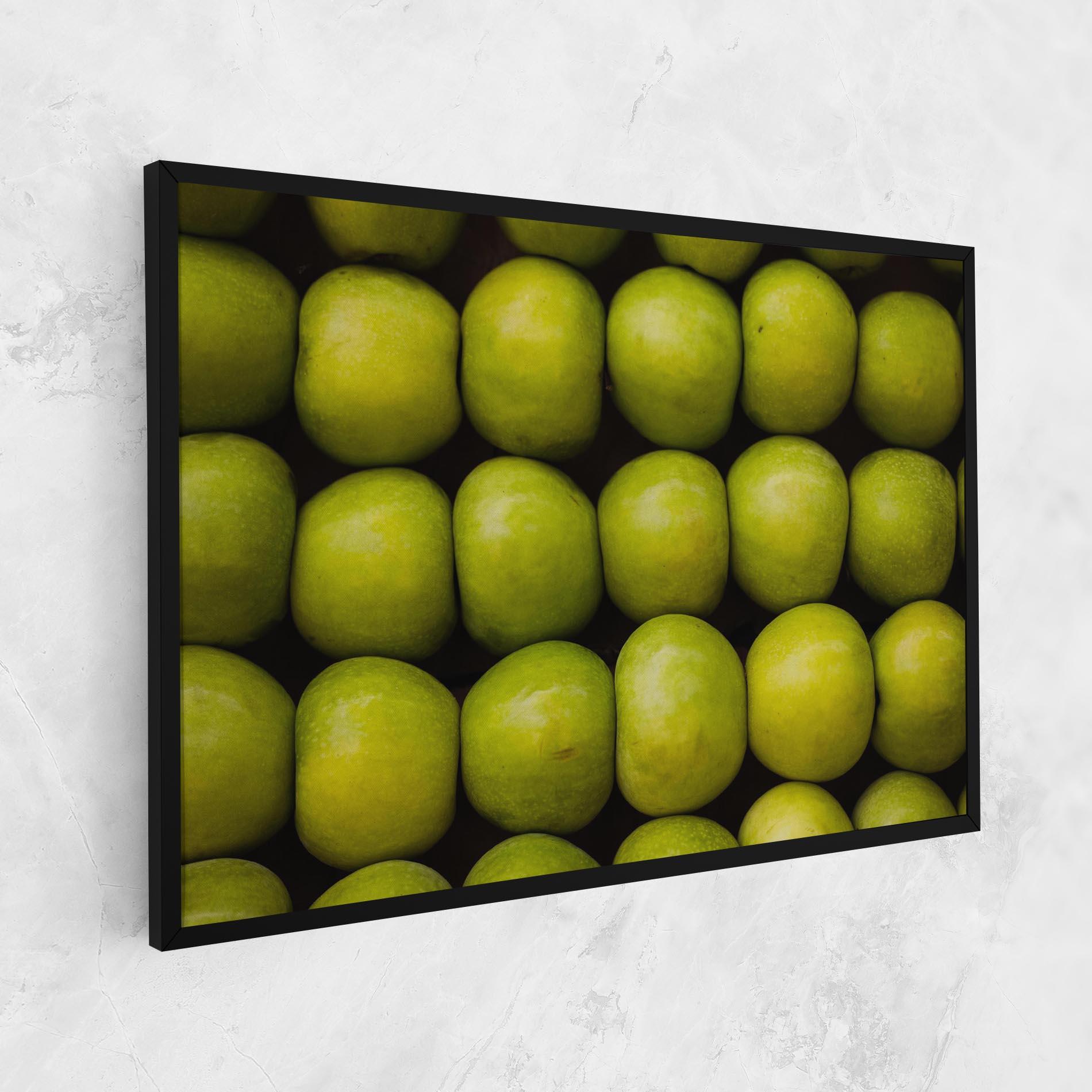 Leinwandbild Apple Wall mockup 1