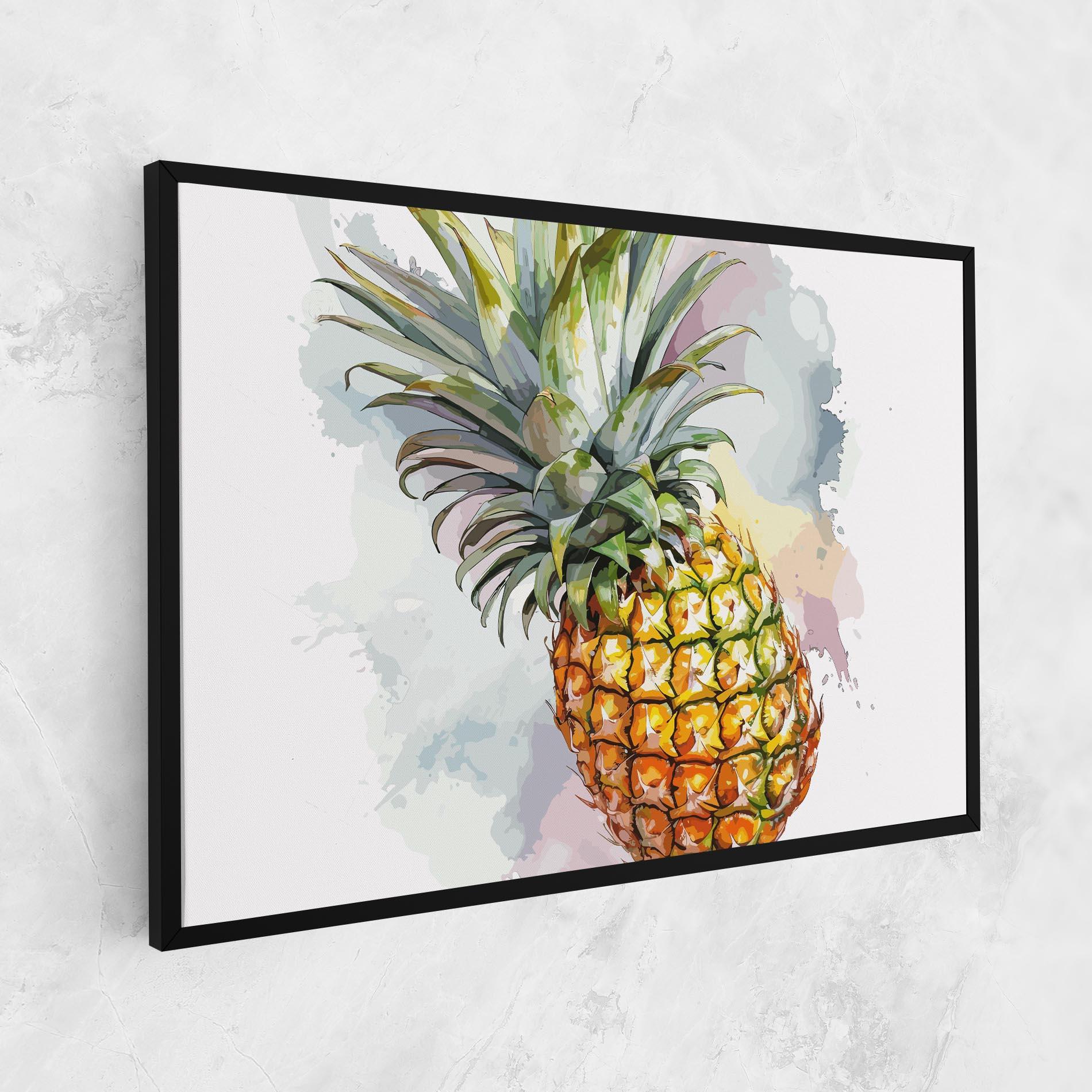 Leinwandbild Artistic Pineapple mockup 1