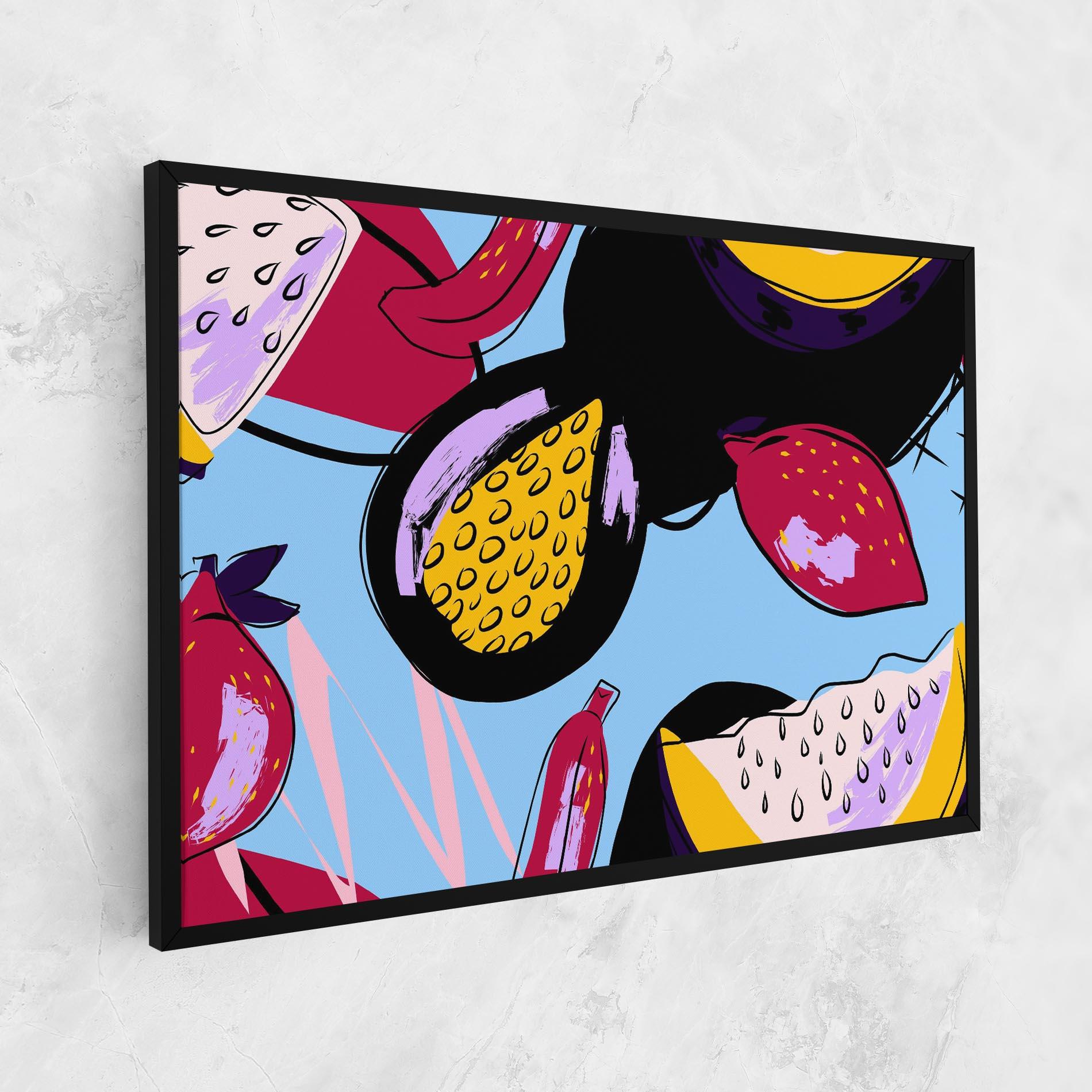 Leinwandbild Colorful Fruits mockup 1