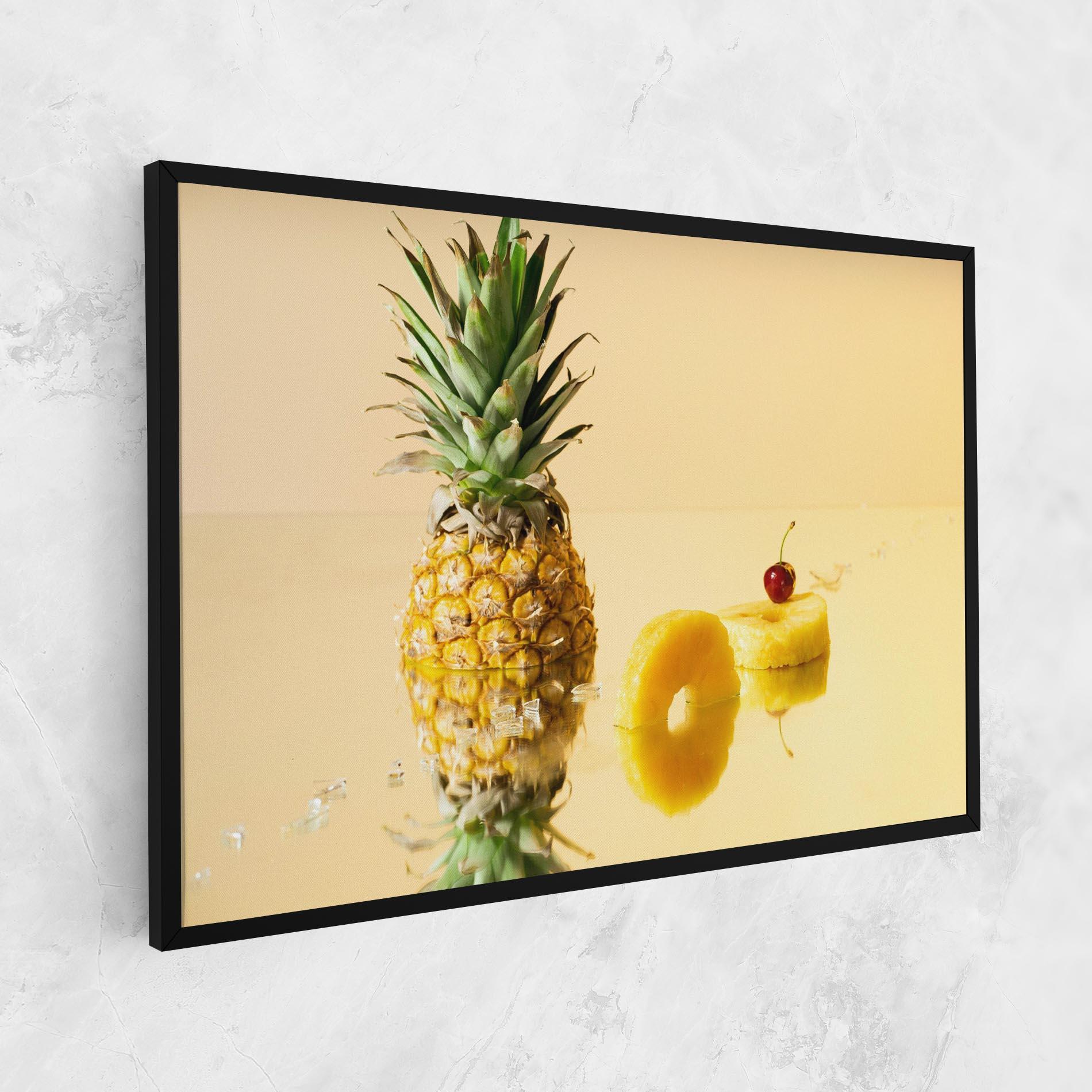 Leinwandbild Cut Pineapple mockup 1