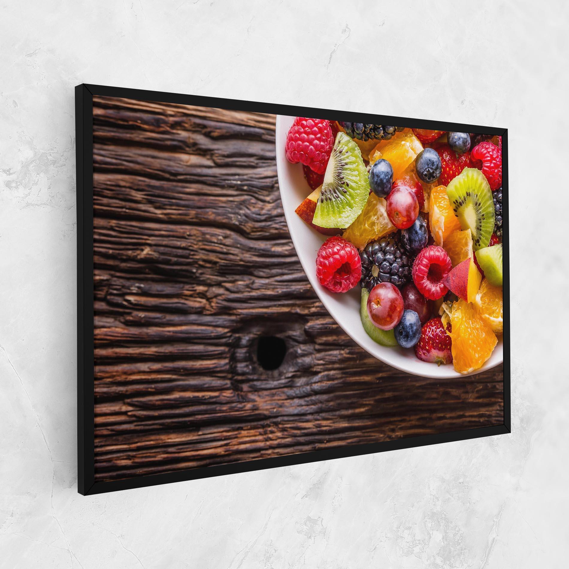 Leinwandbild Fresh Fruit Salad mockup 1