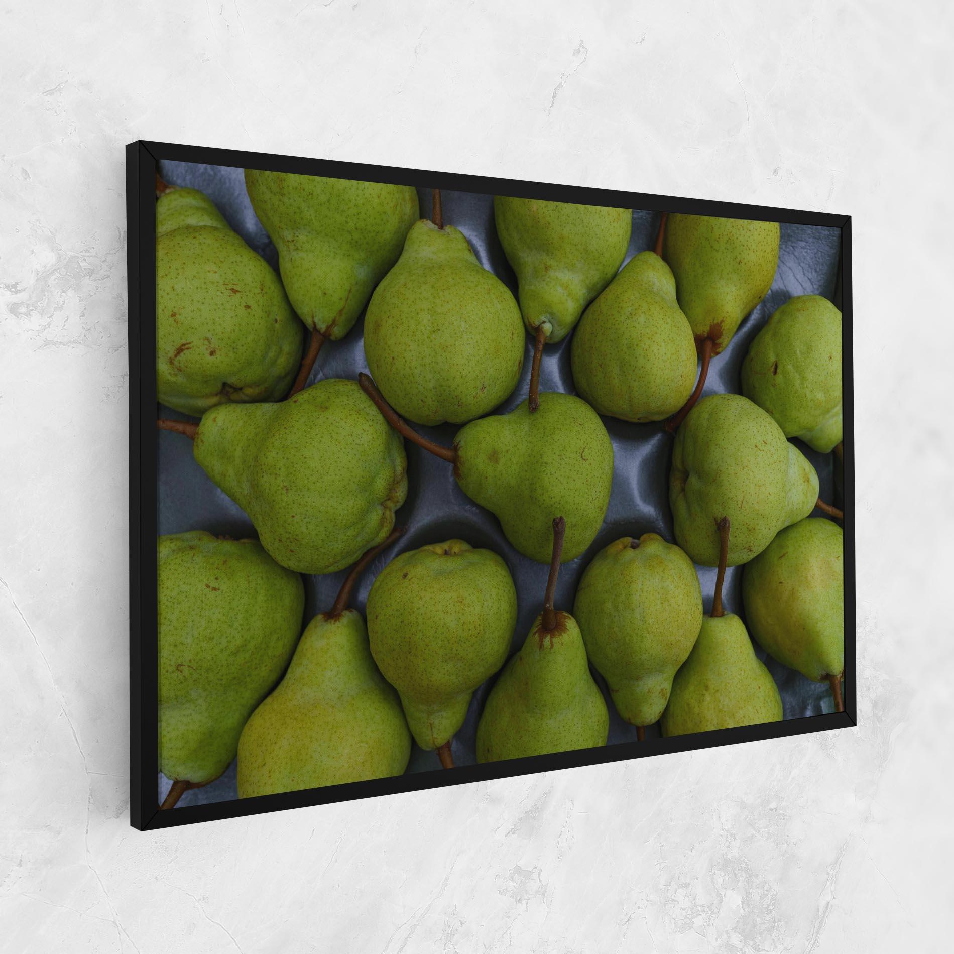Leinwandbild Green Pear mockup 1