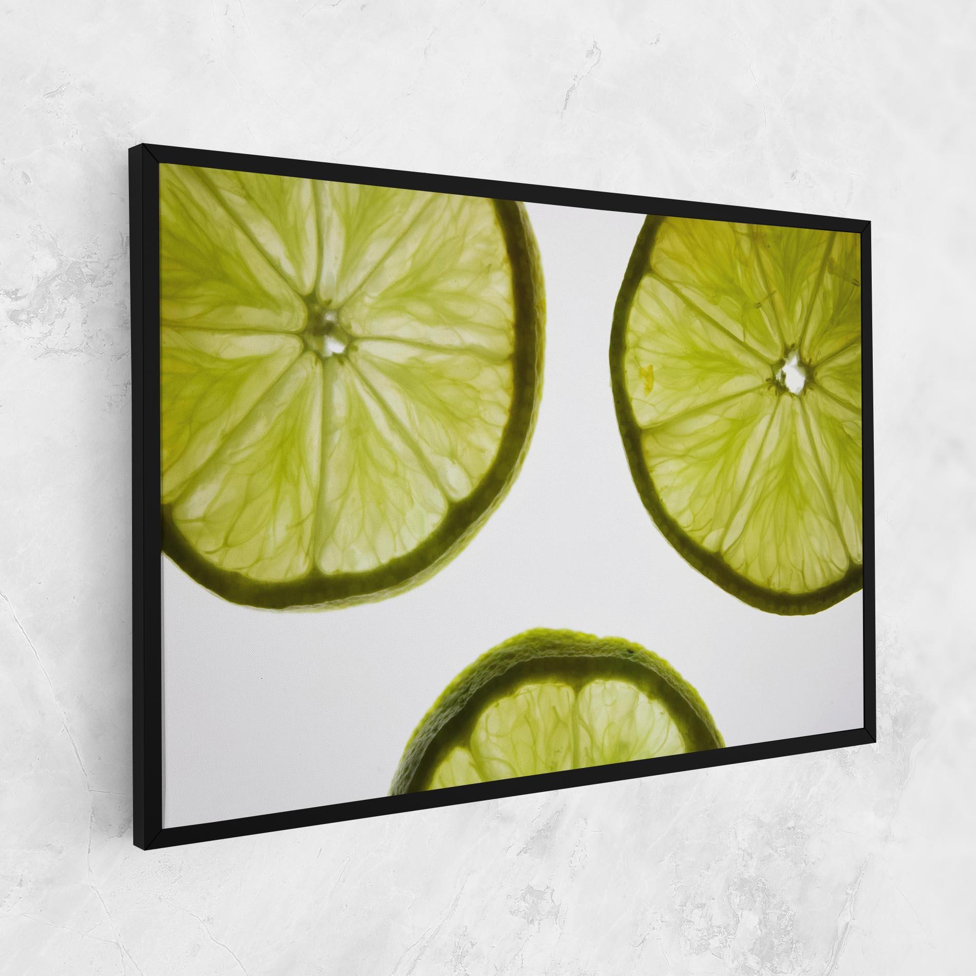 Leinwandbild Lime Slice mockup 1