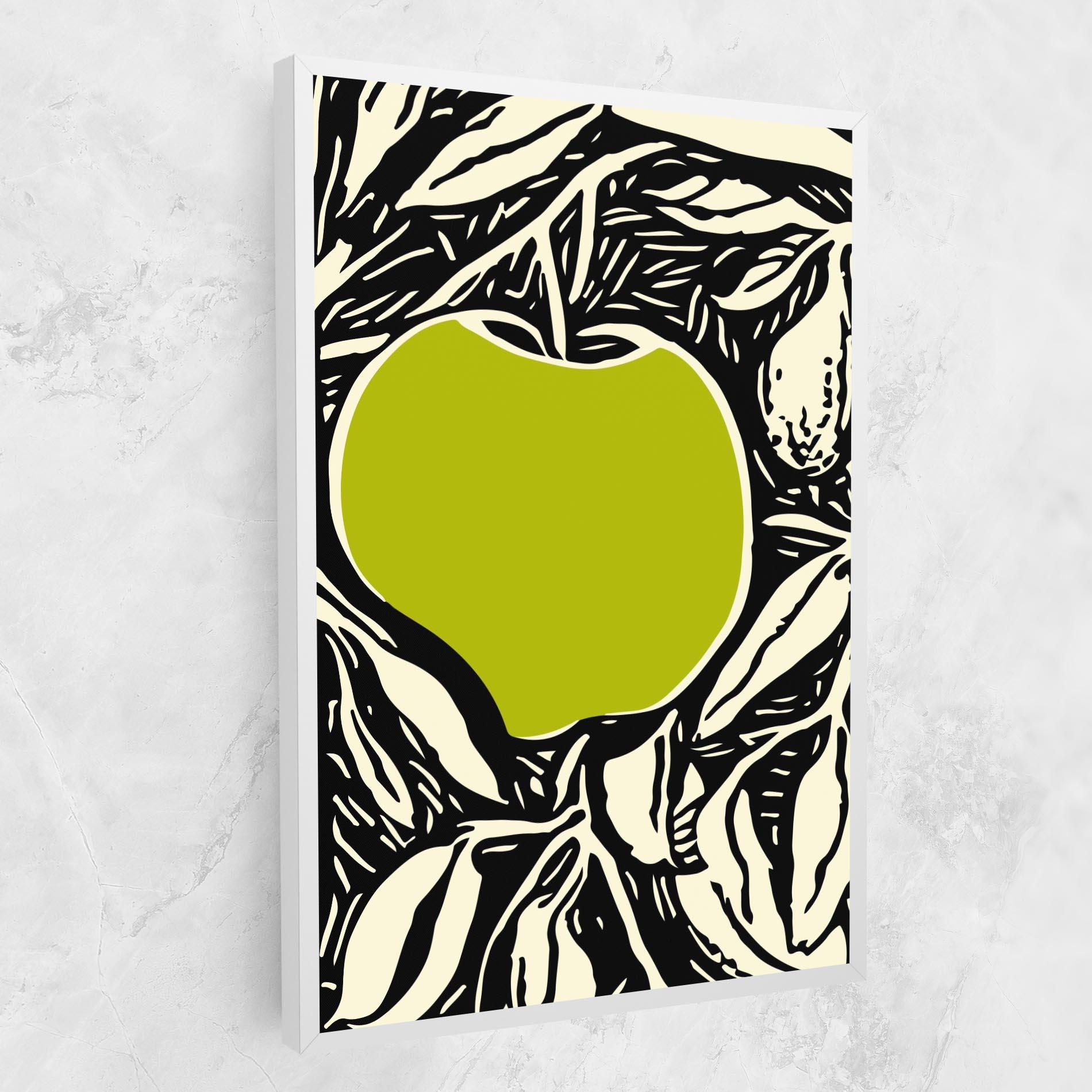 Leinwandbild Green Apple mockup 1