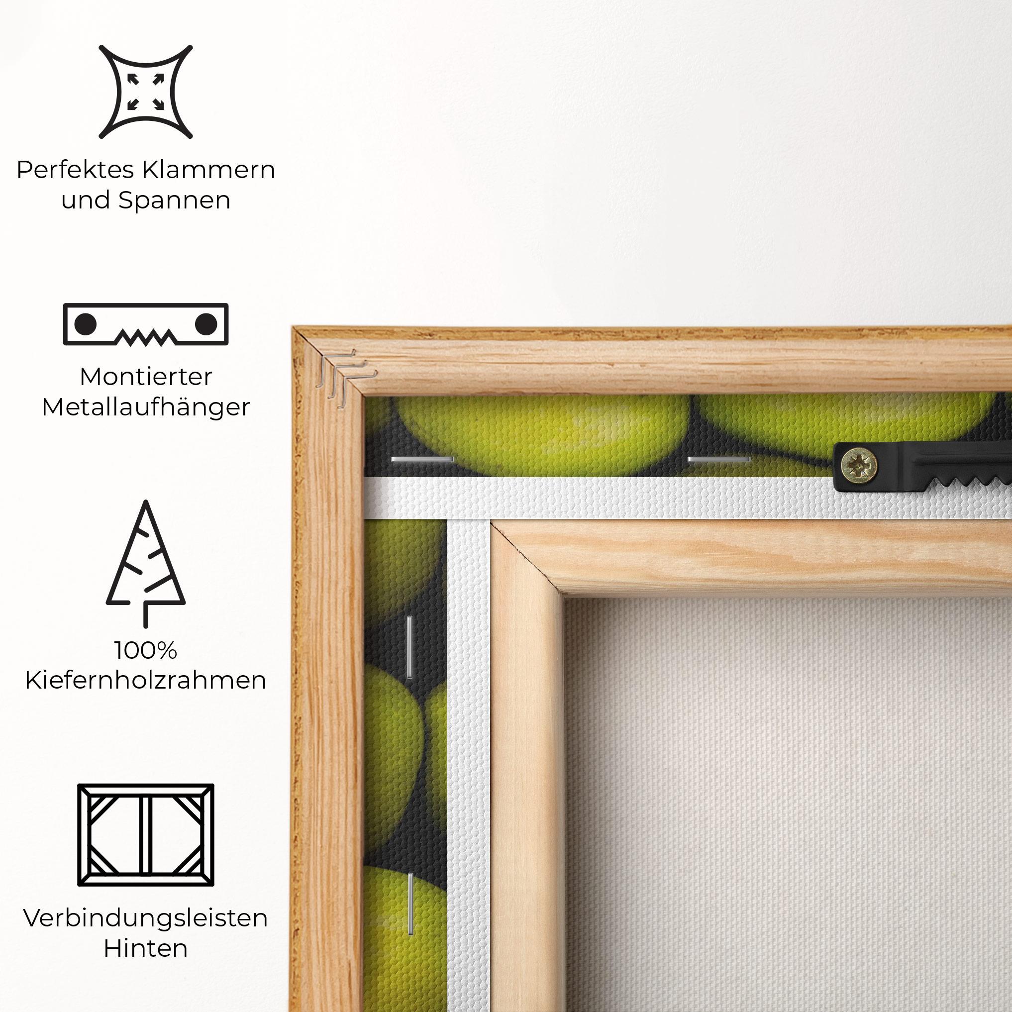 Leinwandbild Apple Wall mockup 5