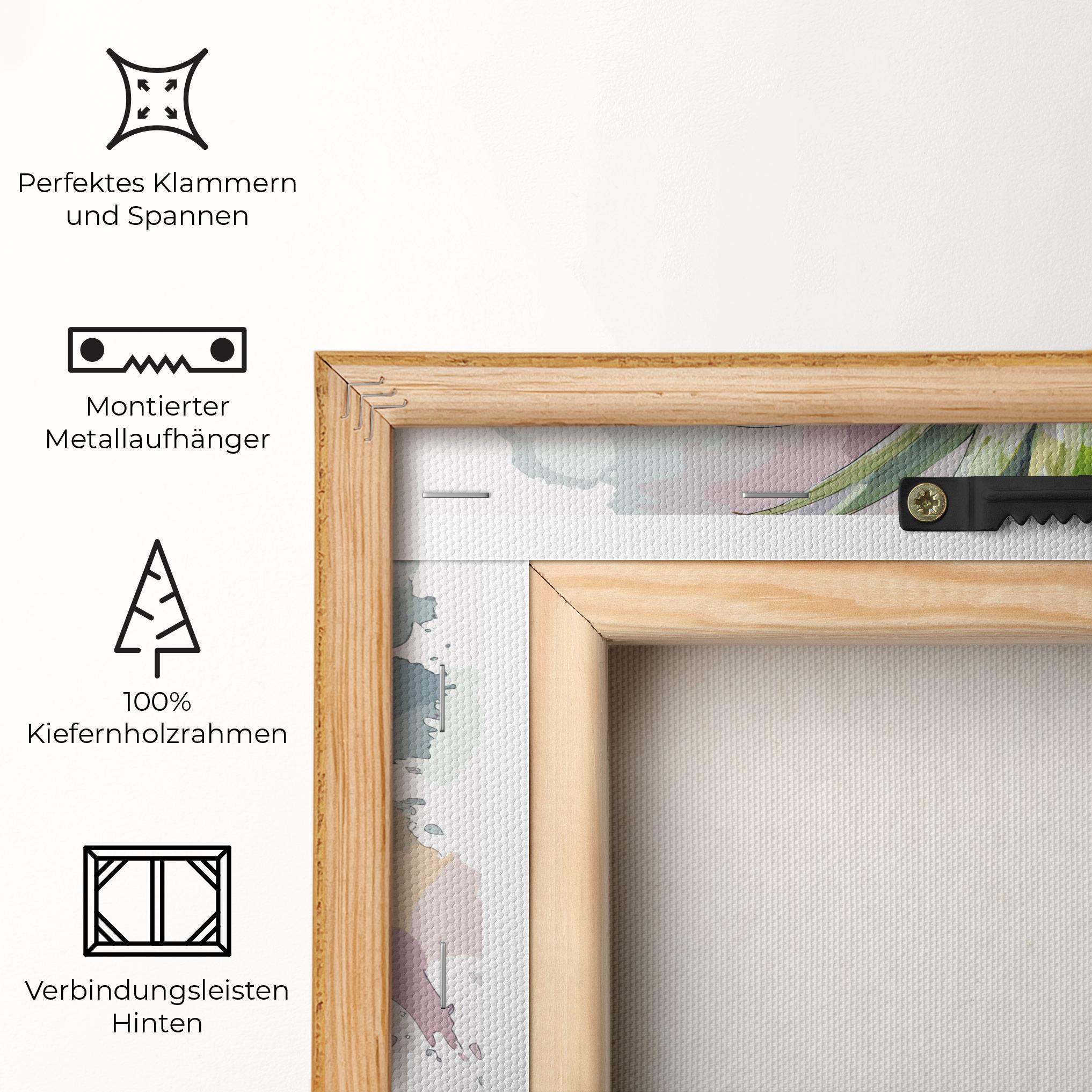 Leinwandbild Artistic Pineapple mockup 5