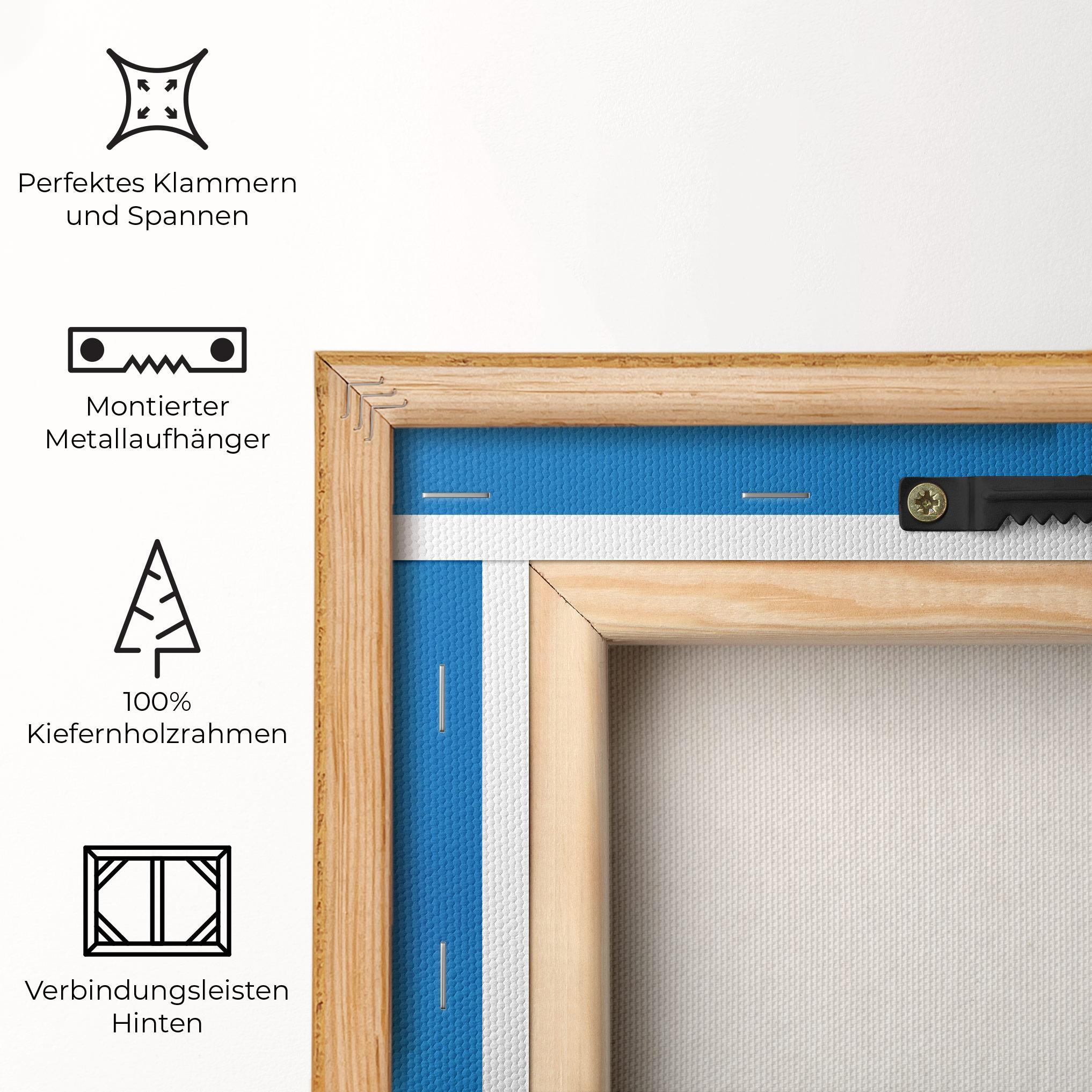 Leinwandbild Blue Orange mockup 5